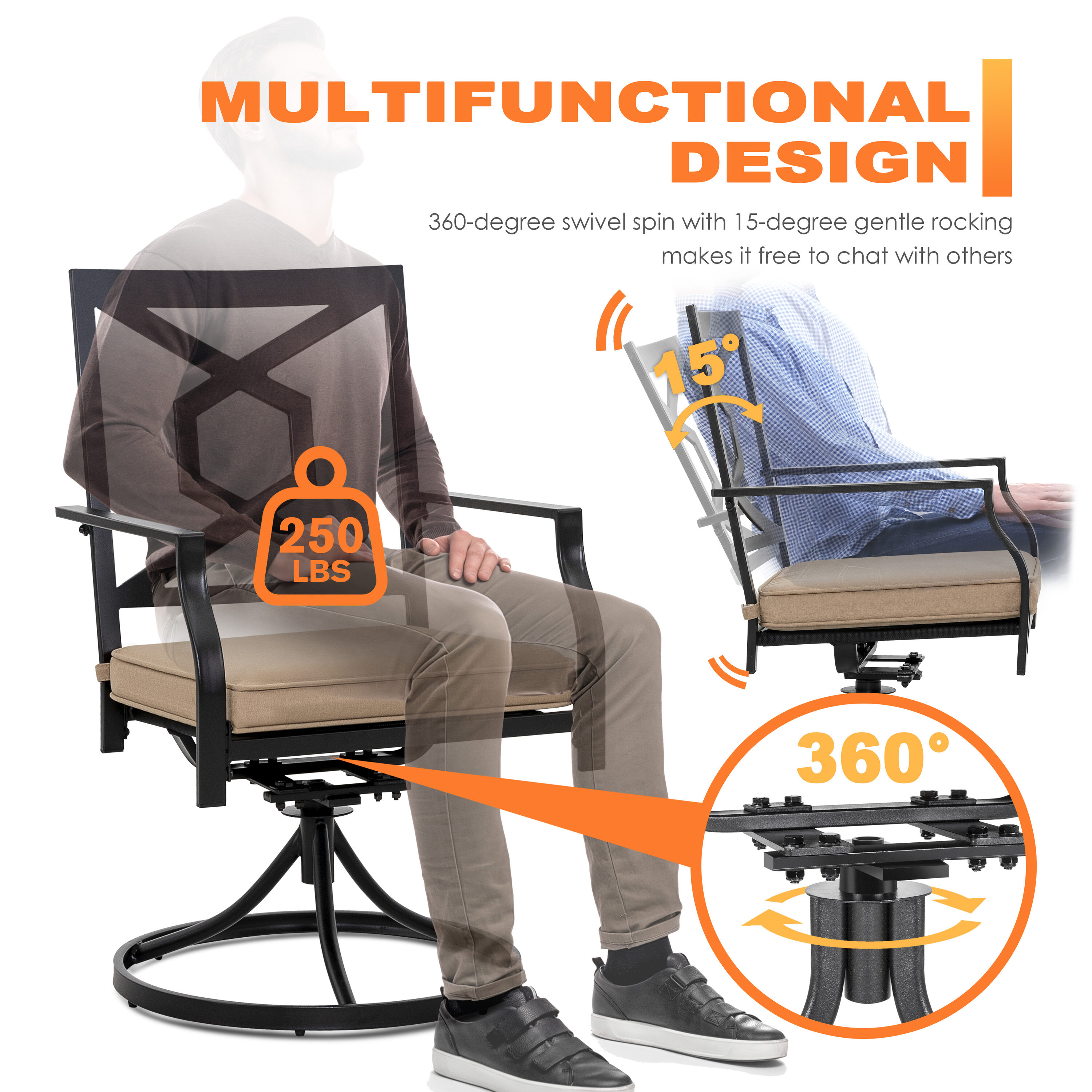 Multifunctional 4 piece garden patio online set