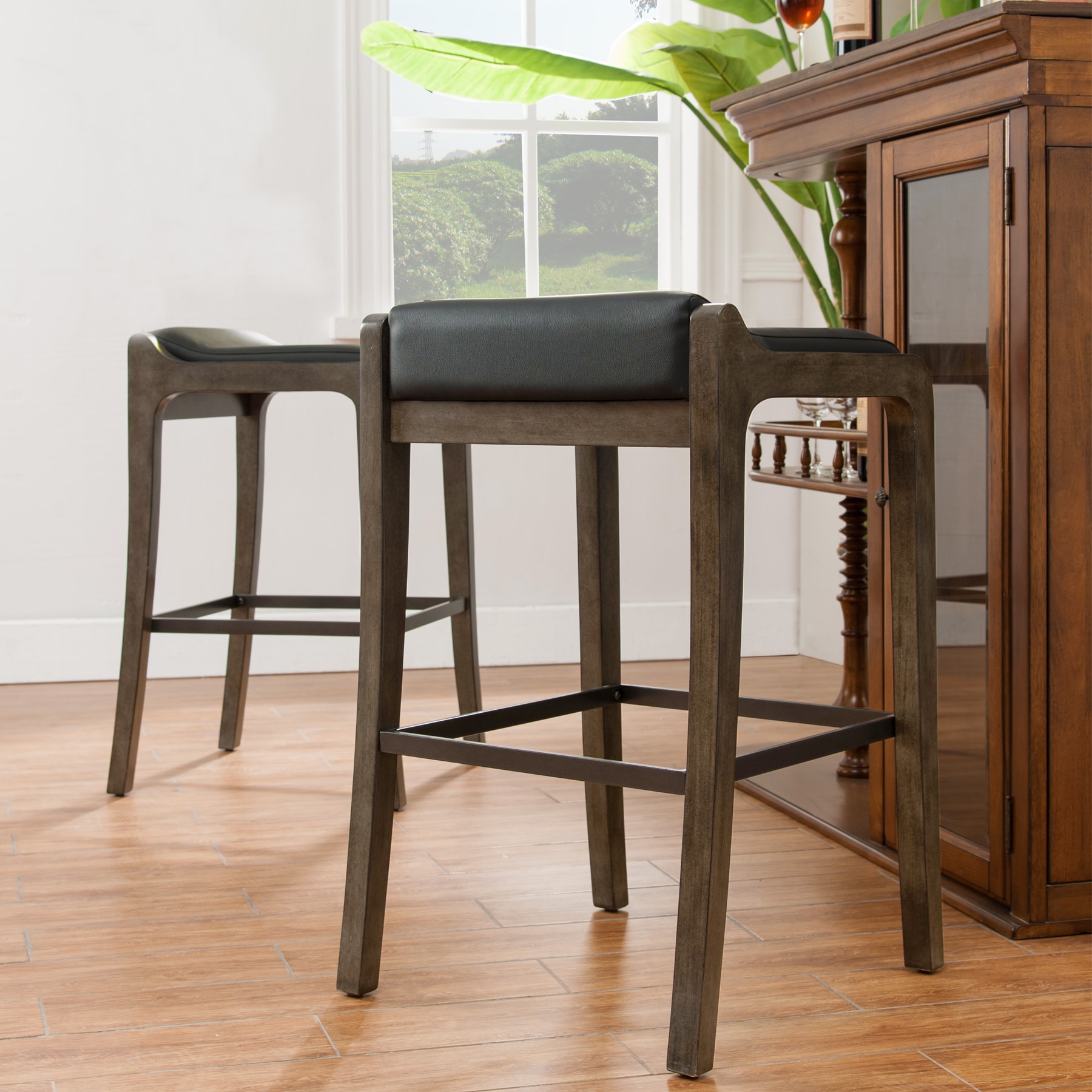 Leick Home 10116GS/BL stools - View #2