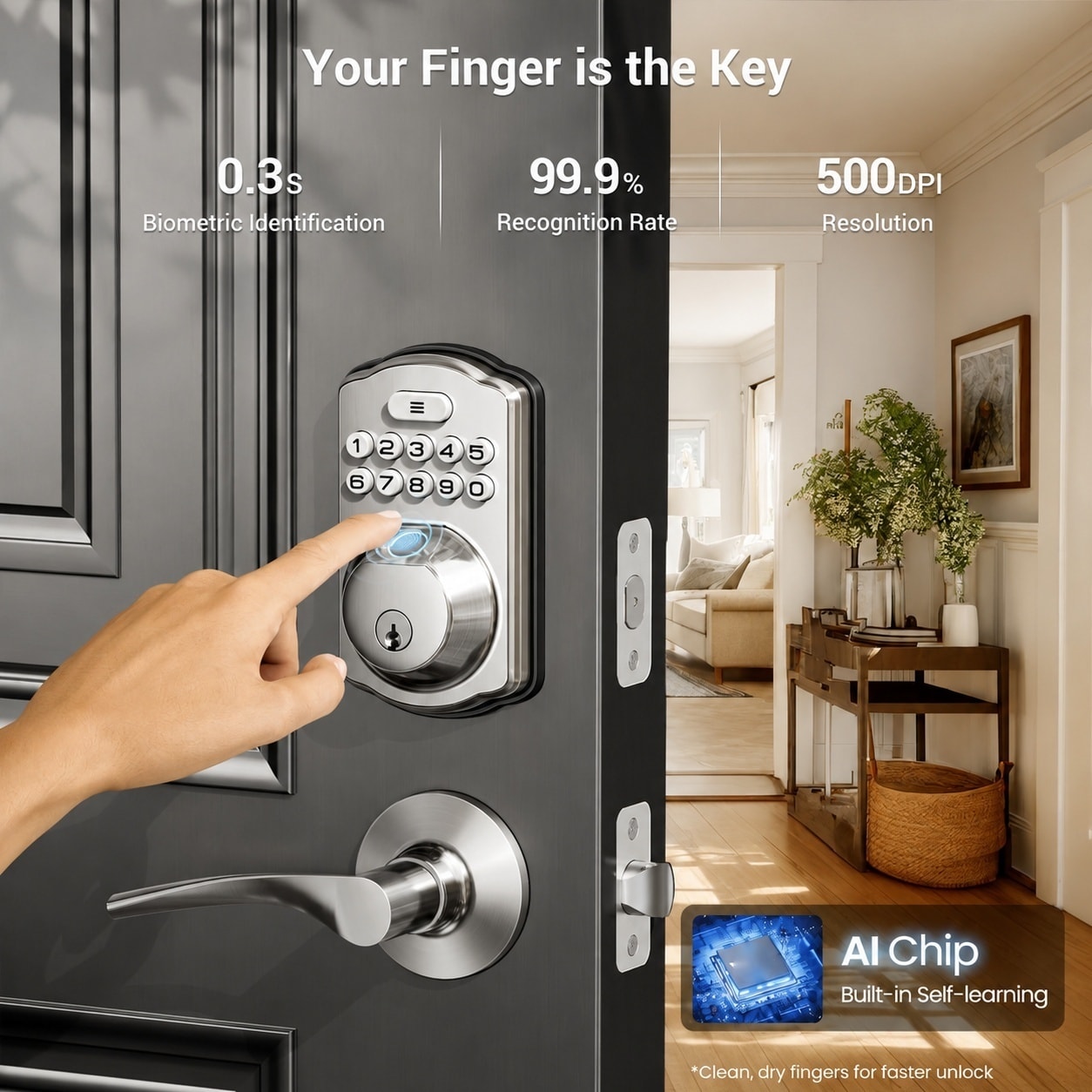 Phewnyzo LPW0805W278 Electronic-Door-Locks - View #2
