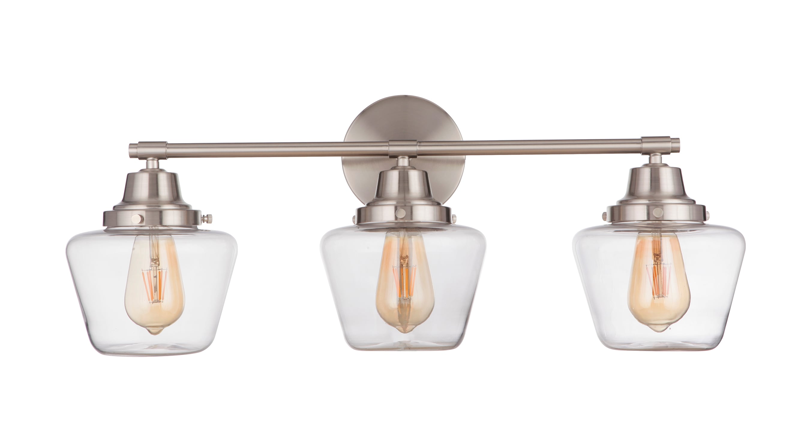 Craftmade 19528BNK3 Essex 27.75-in 3 -Light Brushed Nickel Transitional Vanity light