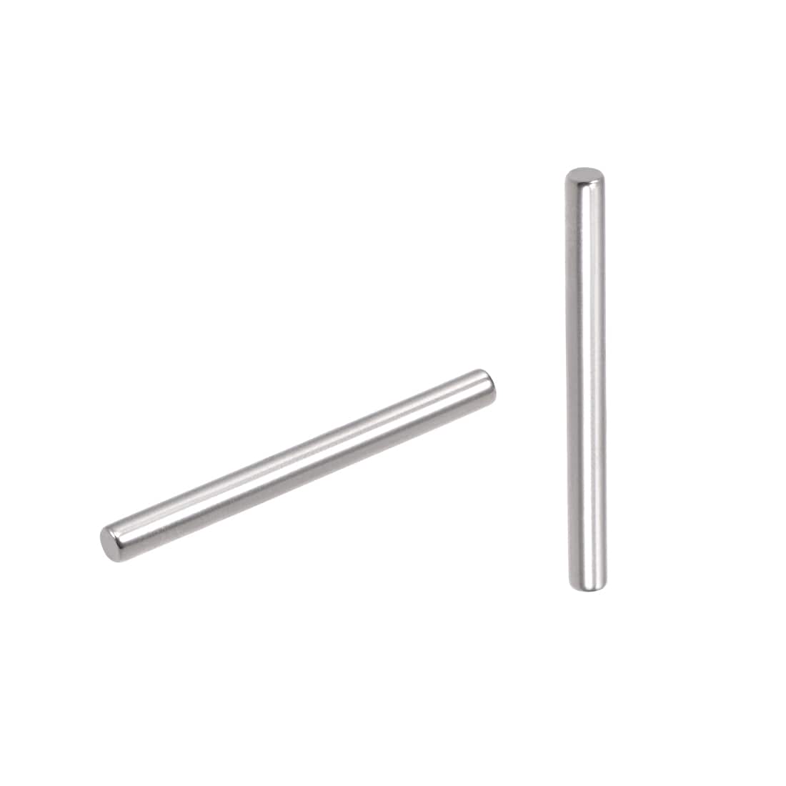 Unique Bargains 100pcs 2mm x 22mm Dowel Pin 304 Stainless Steel Pegs Support Shelves Silver Tone