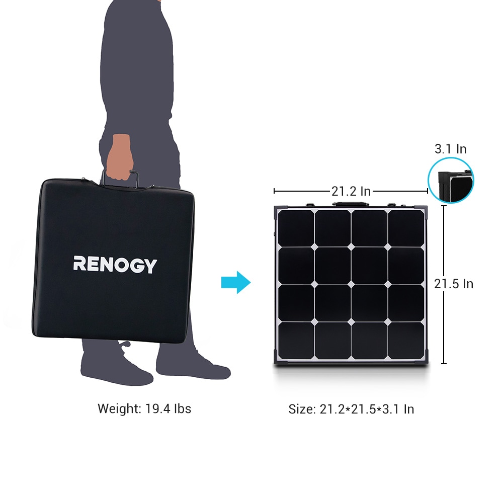 Renogy KIT-STCS100MB-VOY20 Portable-Solar-Panels - View #6