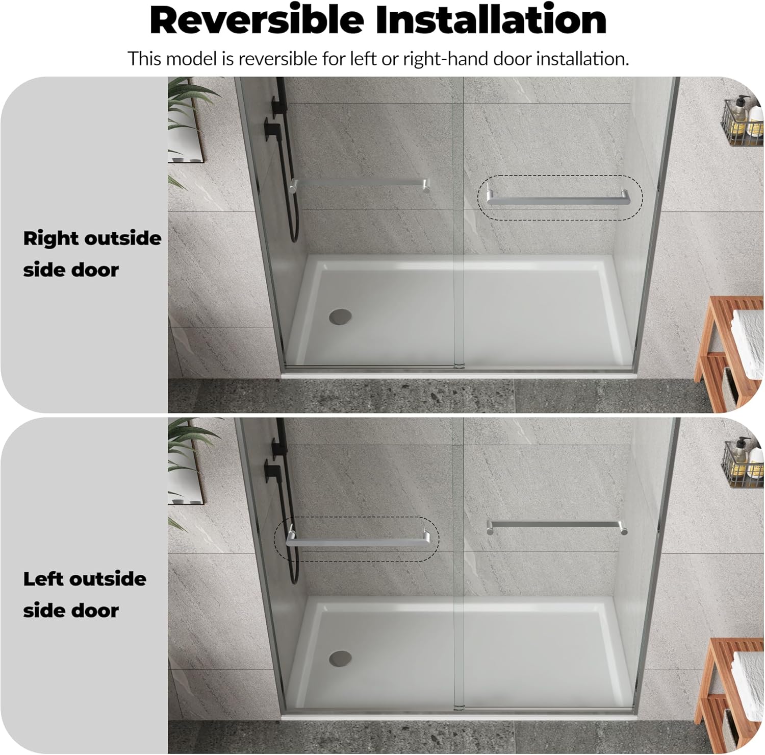 Qeetex LXL-PHO-15TD4LWO Shower-Doors - View #3