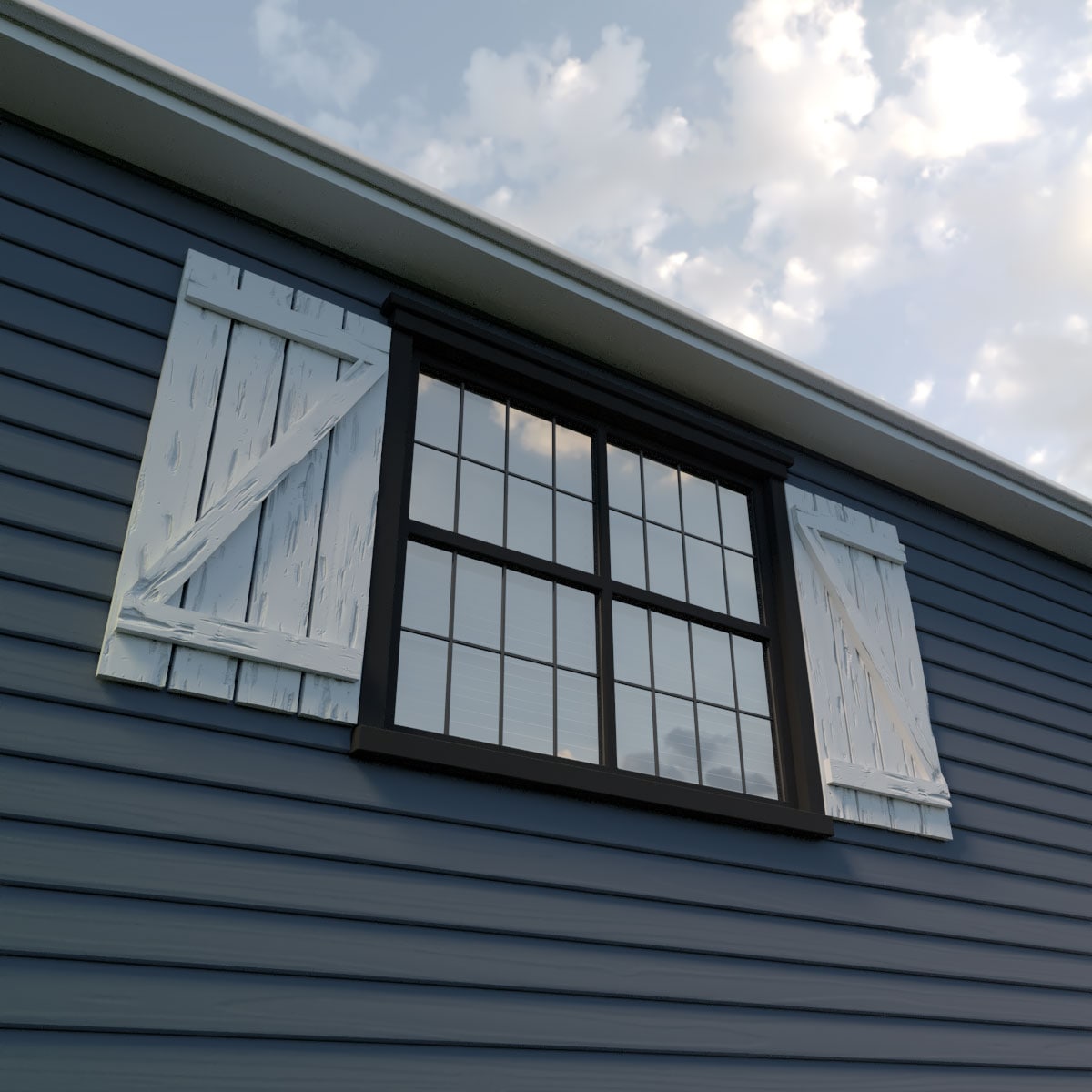 Ekena Millwork SHUBSZ23X74PCPR Exterior-Shutters - View #7