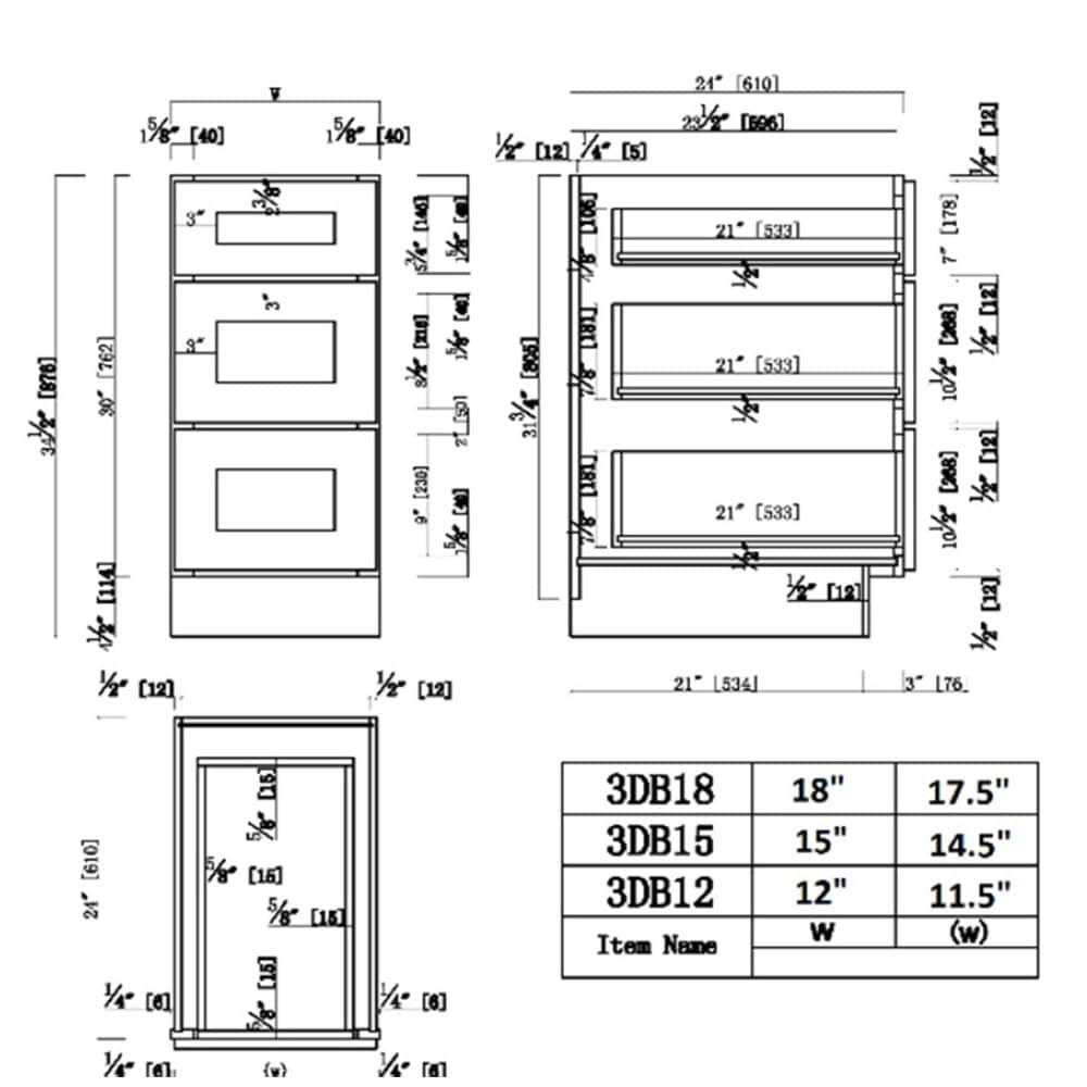 Standard Kitchen Cabinet Drawer Dimensions | Wow Blog