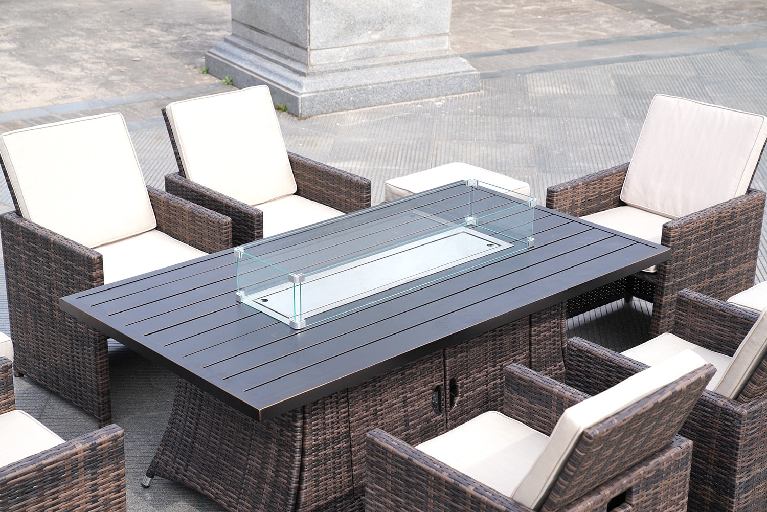 Direct Wicker DWG-1634RA-BR Patio-Dining-Sets - View #8
