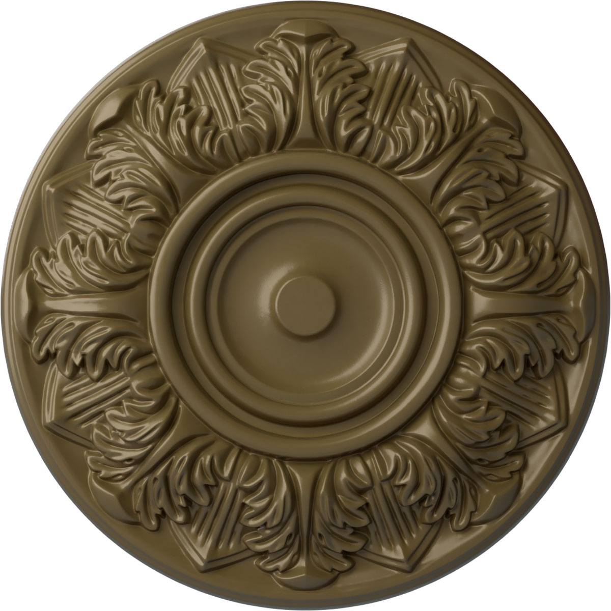 Ekena Millwork CM13WHMMF Whitman 13-in W x 13-in L Mississippi Mud Polyurethane Ceiling Medallion
