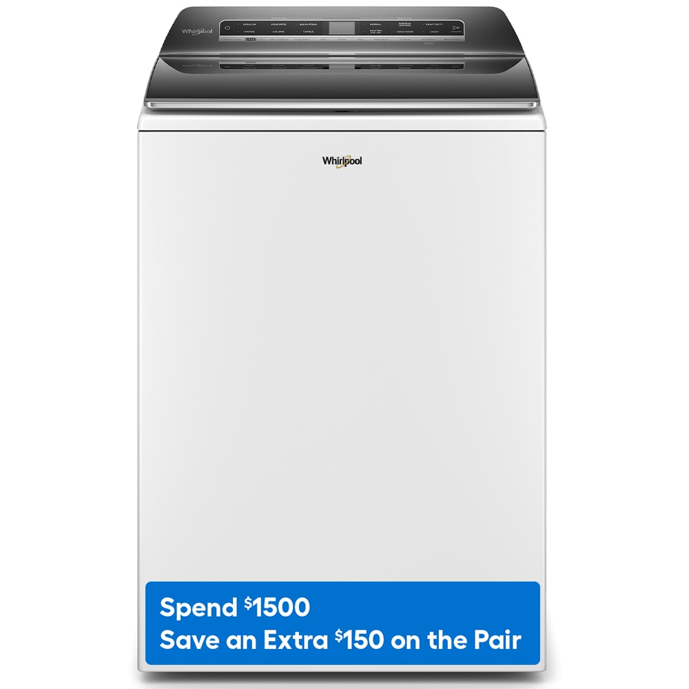 Whirlpool 5.2 - 5.3 Cu. ft. Top Load Washer with 2 in 1 Removable Agitator White