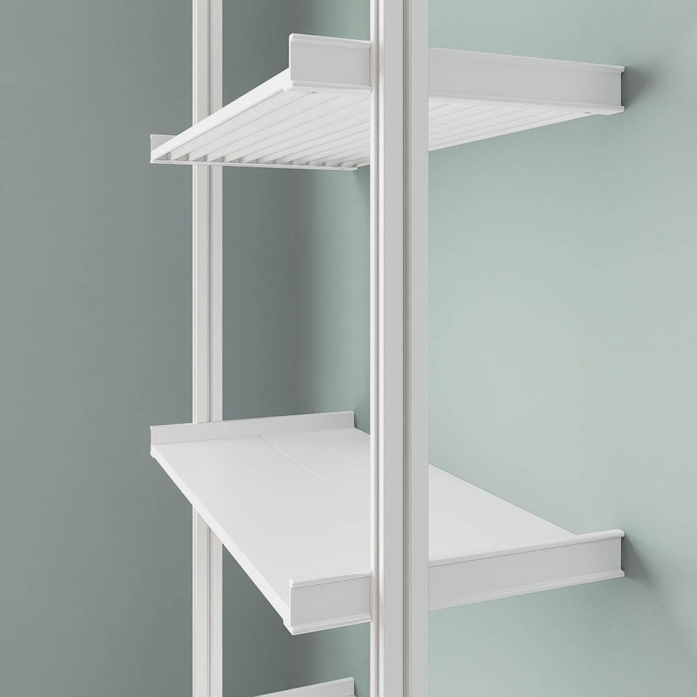 Modern Shelving ALUMPAL-1224-WW Wall-Mounted-Shelving - View #3