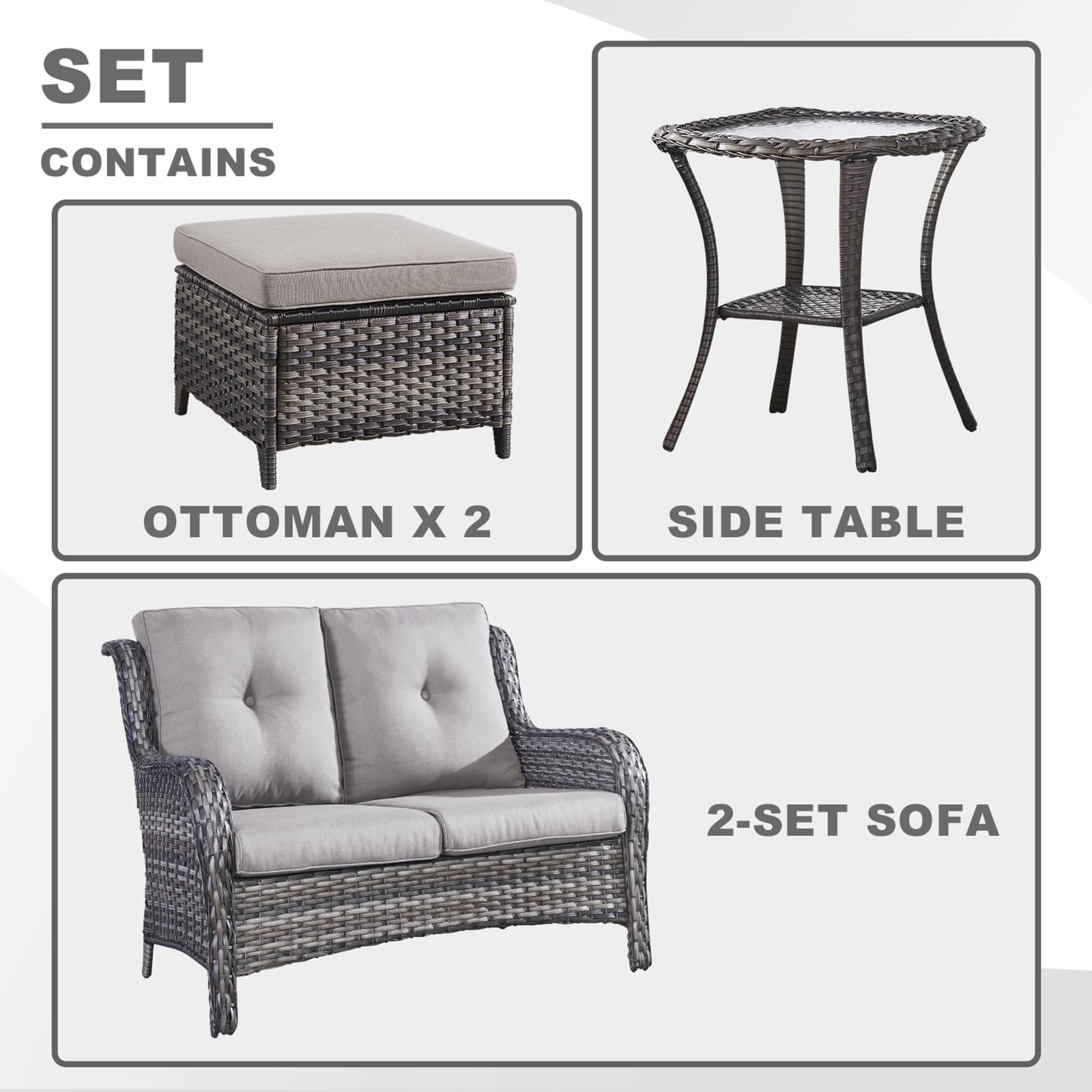 Rilyson FS039016026X2-2 Patio-Conversation-Sets - View #7