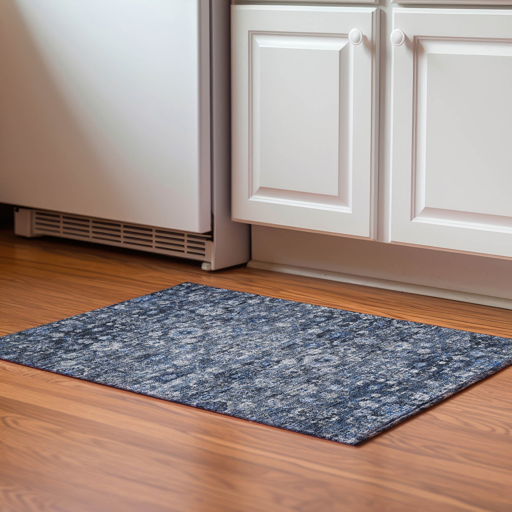 Addison Rugs AMF651BU20X30 Mayfield AMF651BU 2 x 3 (ft) Loomed Polyester Blue Rectangular Indoor Geometric Machine washable Area rug