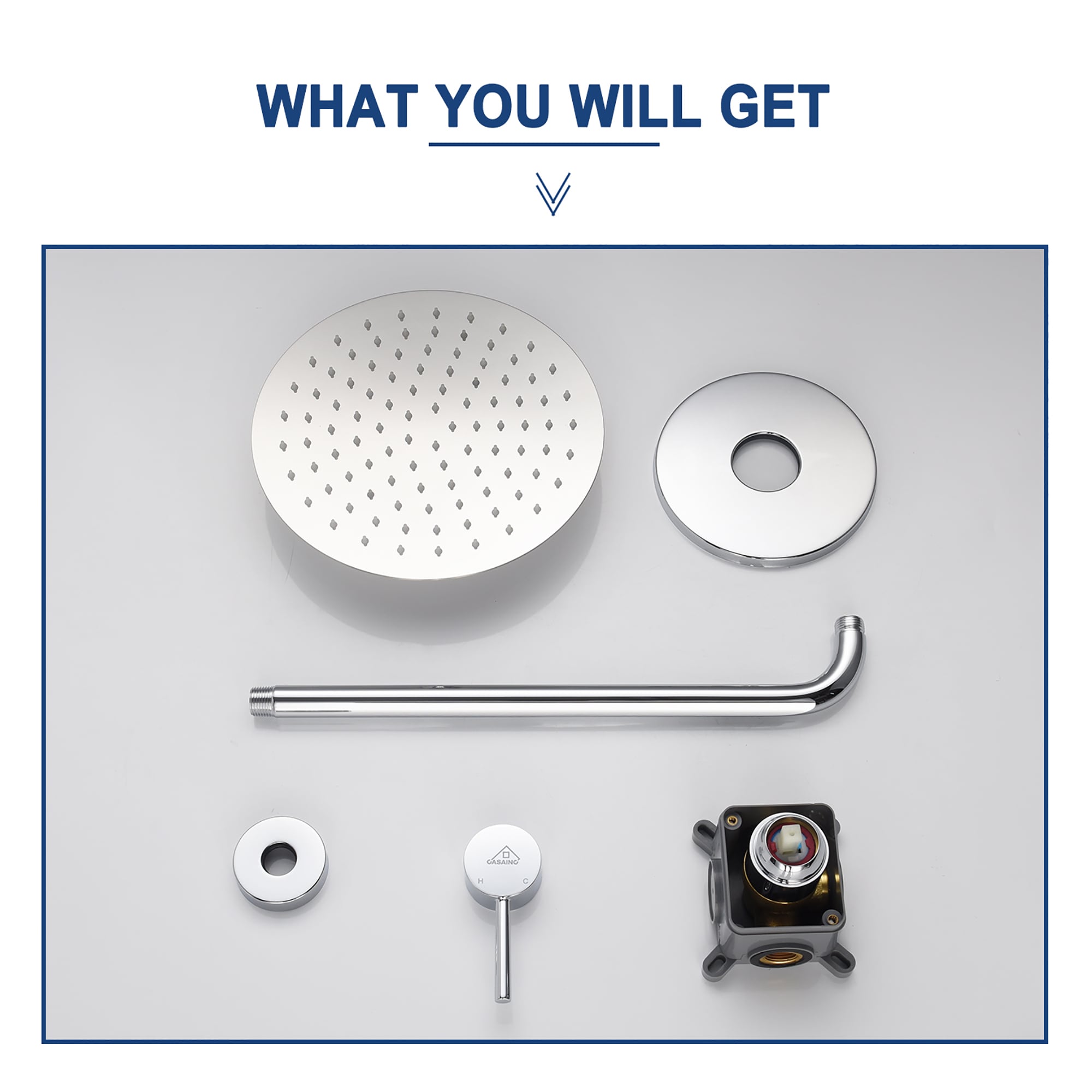 CASAINC M6609-A-10-CP Tub-Shower-Faucets - View #9