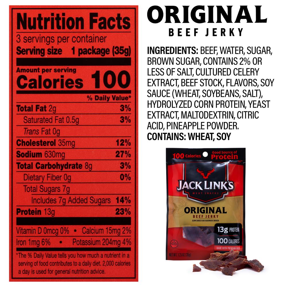 Jack Links Beef Jerky Nutrition
