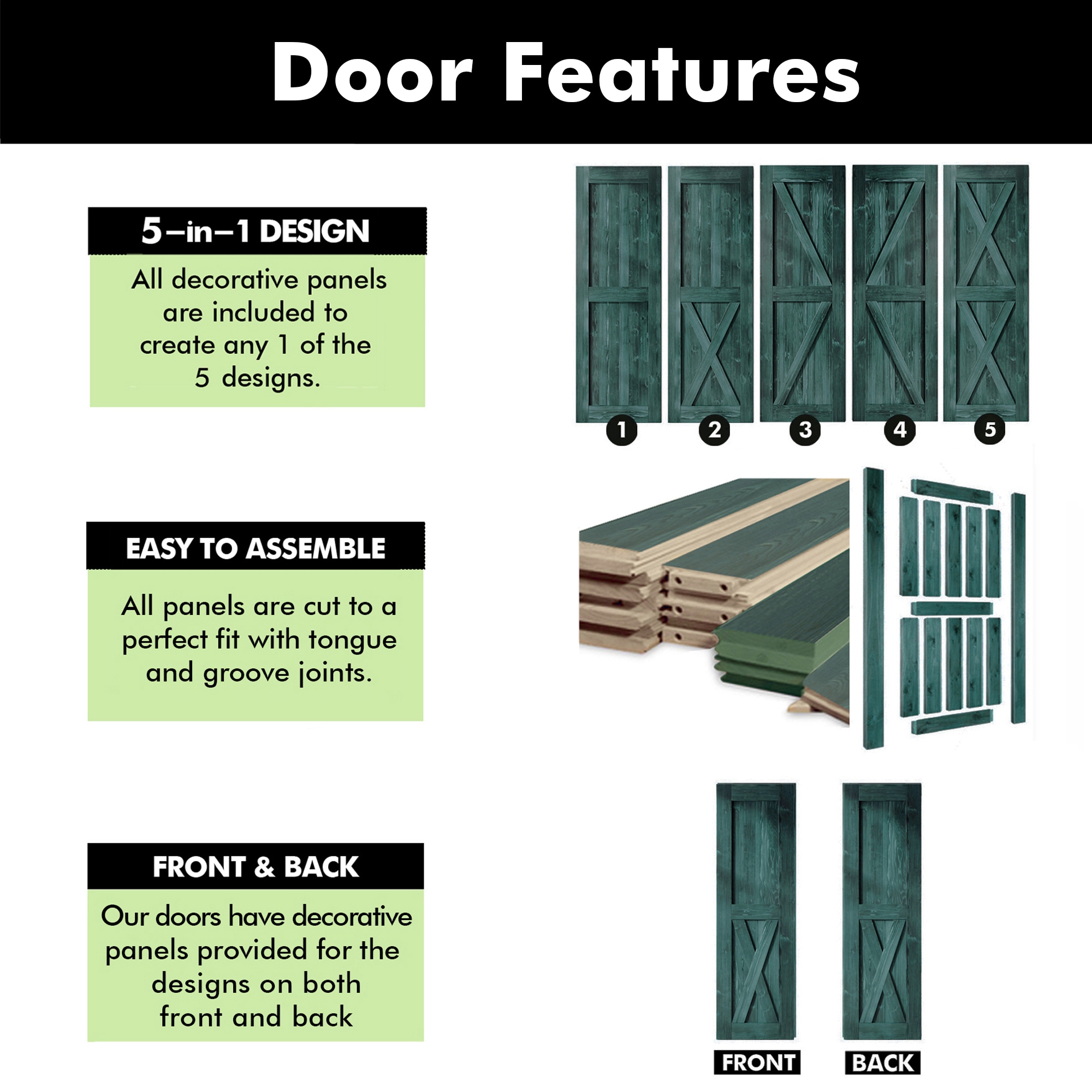 HOMACER 6080F-RP Barn-Doors - View #4