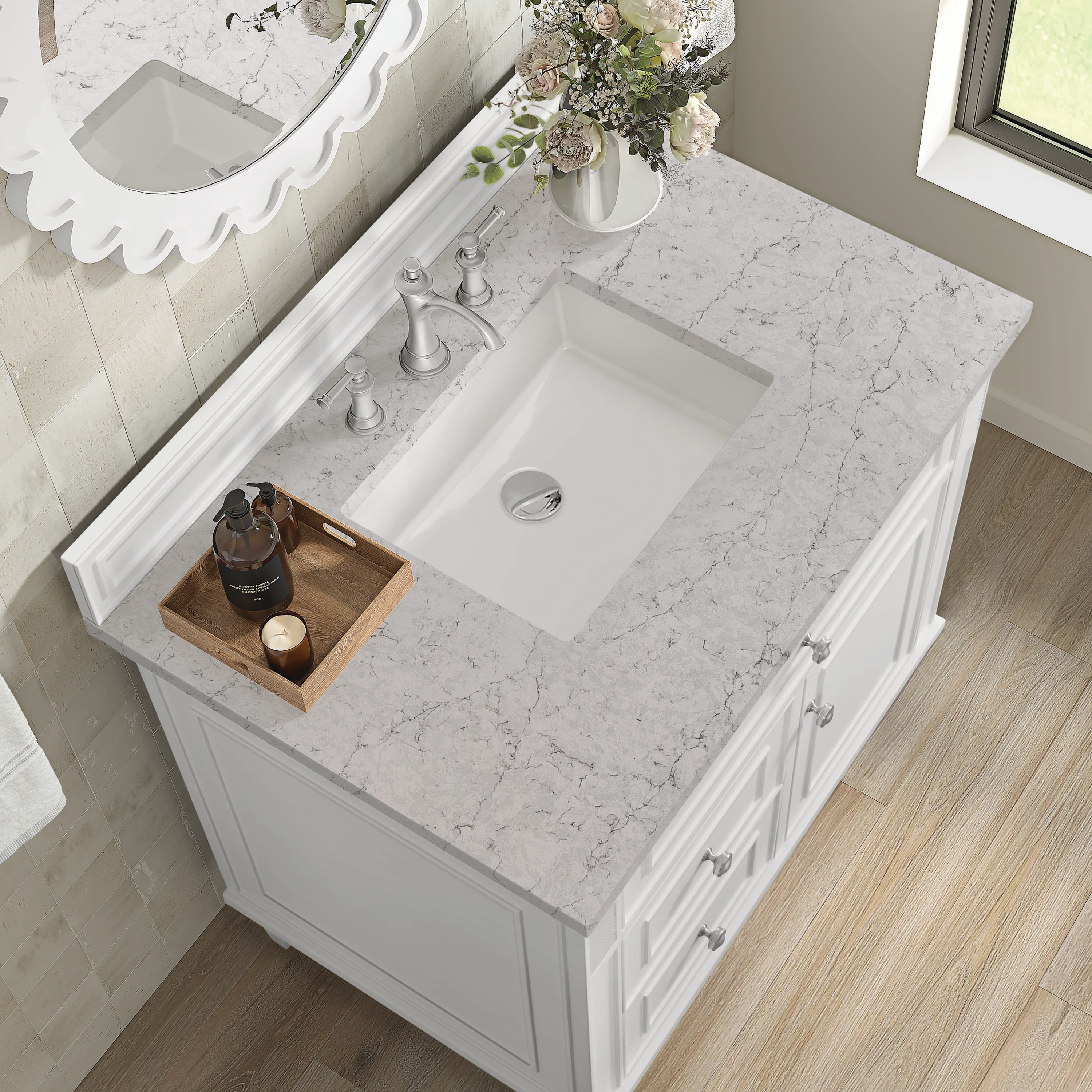 James Martin Vanities 424-V36-BW-3EJP Bath-Vanity-Combo - View #3