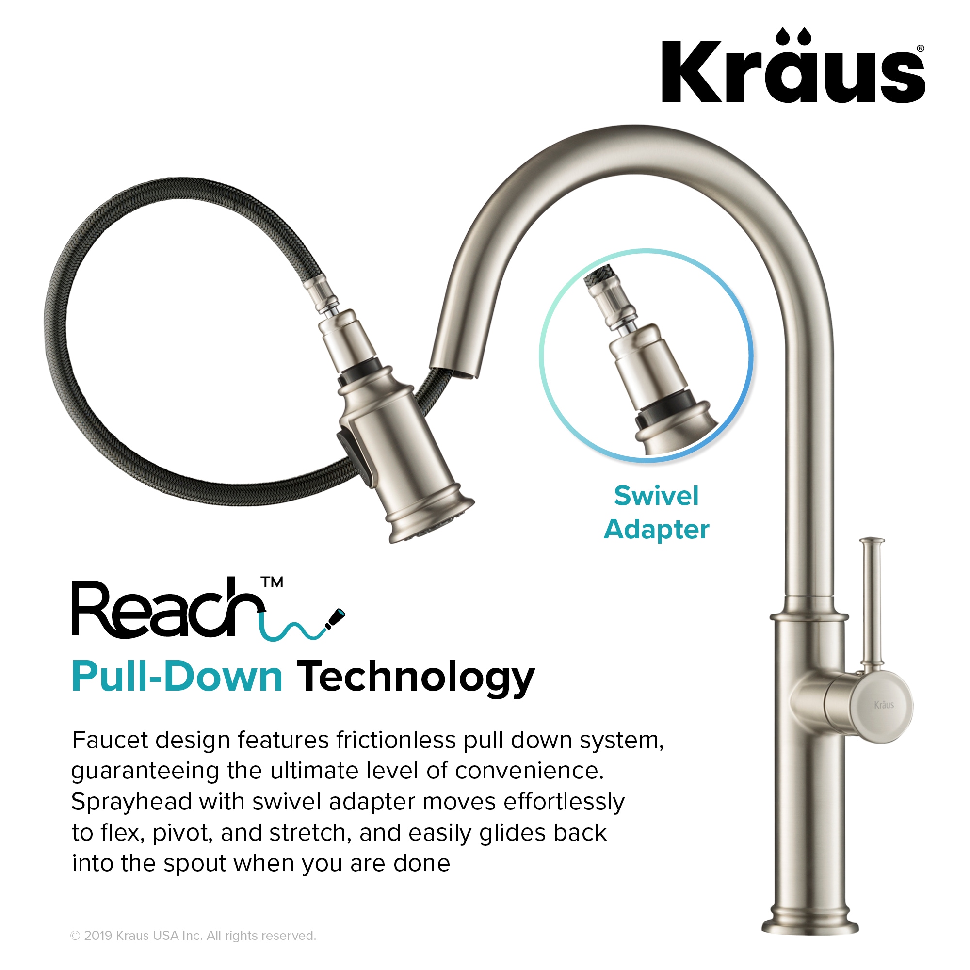 Kraus KPF-1680SFS-KSD80SFS Kitchen-Faucets - View #10