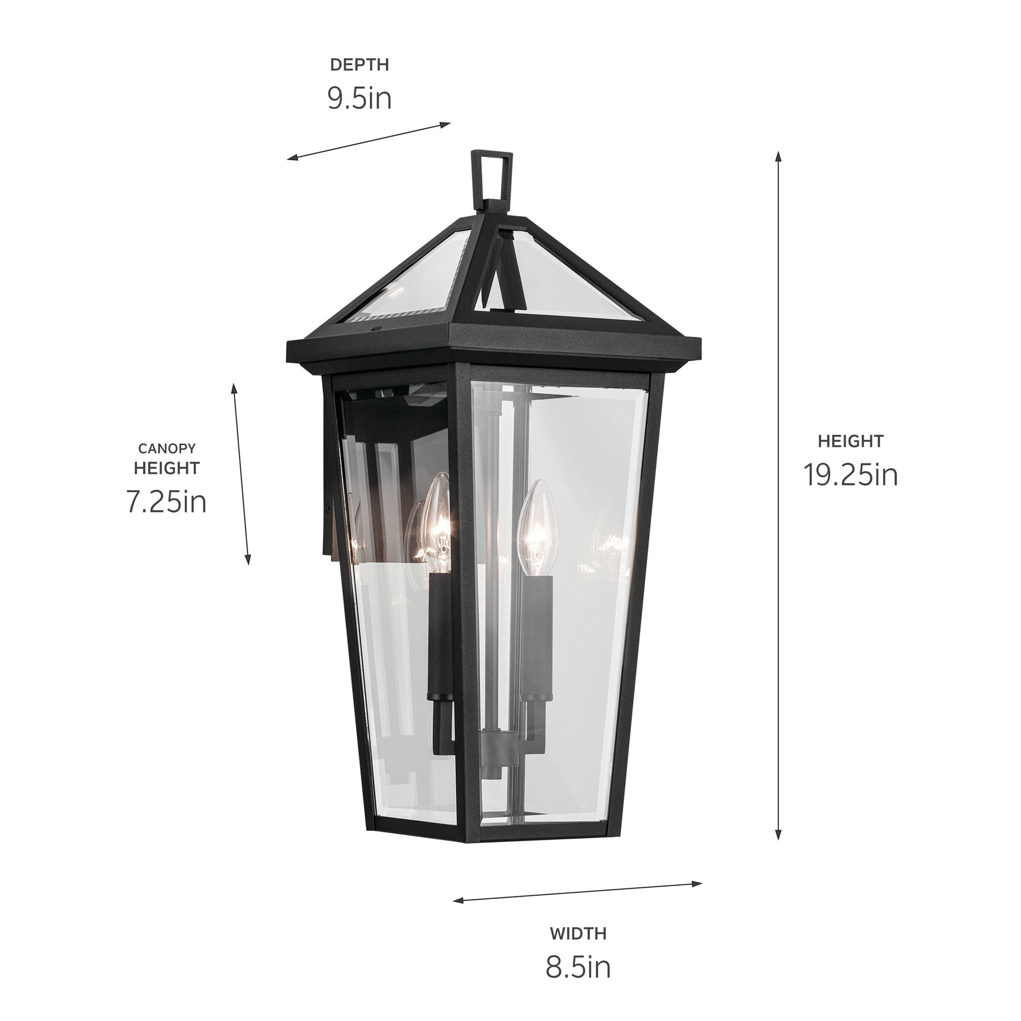 Kichler 59126BKT Outdoor-Wall-Lighting - View #5