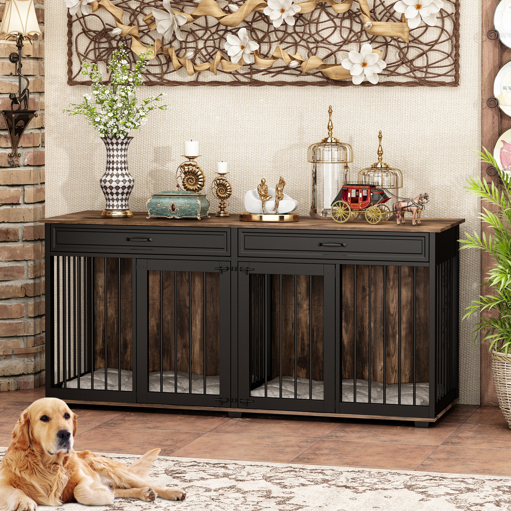 MIDHAM KF150160-13 Composite Indoor Large Dog House