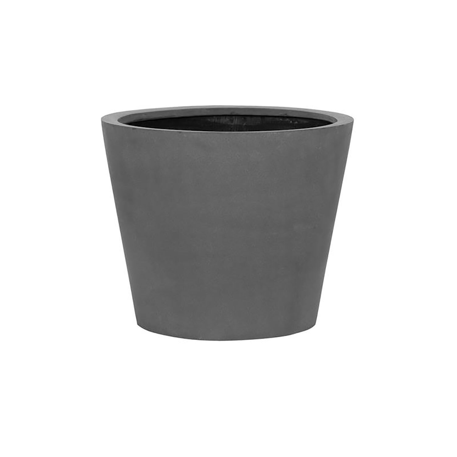 Vasesource ESSEX1620CM Round 15.25-Inches W Extra Large Gray Mixed/Composite Indoor/Outdoor Planter