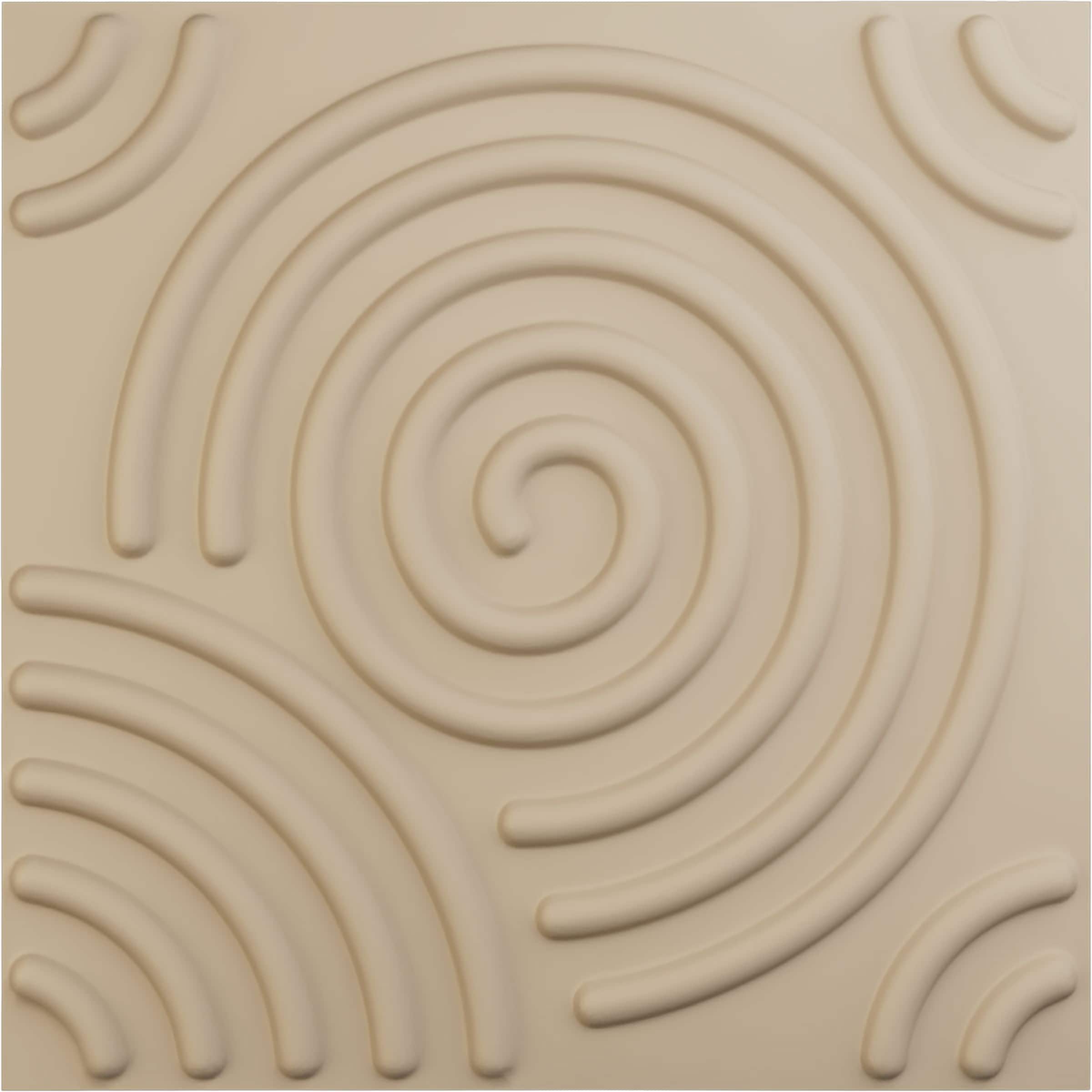 Ekena Millwork WP20X20SPGBE 19-5/8-in x 19-5/8-in Embossed Paintable/Stainable Brown/Tan PVC Wall Panel (