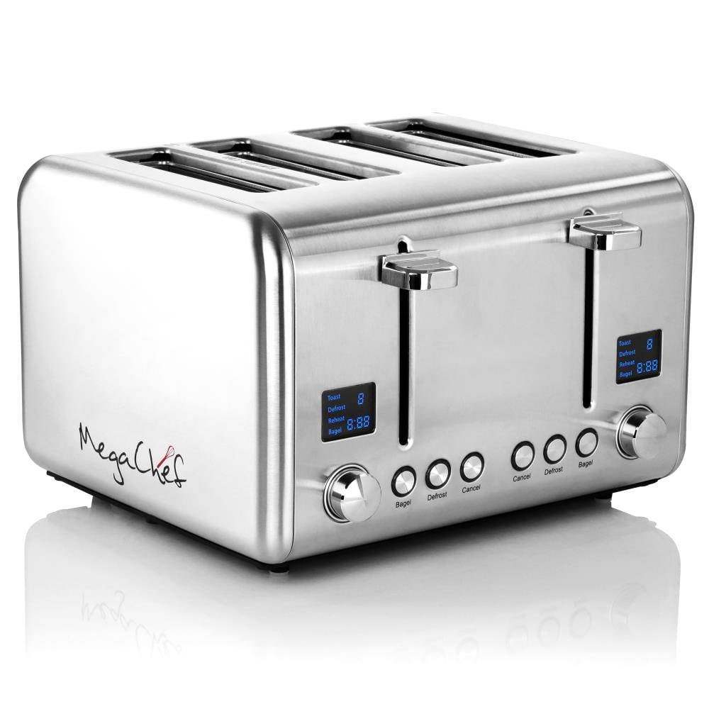 Saouot Toaster Ovens Countertop Toaster Oven & Pizza Maker Large 4-Slice  Capacity Stainless Steel 12 Liters Small - Shopping.com
