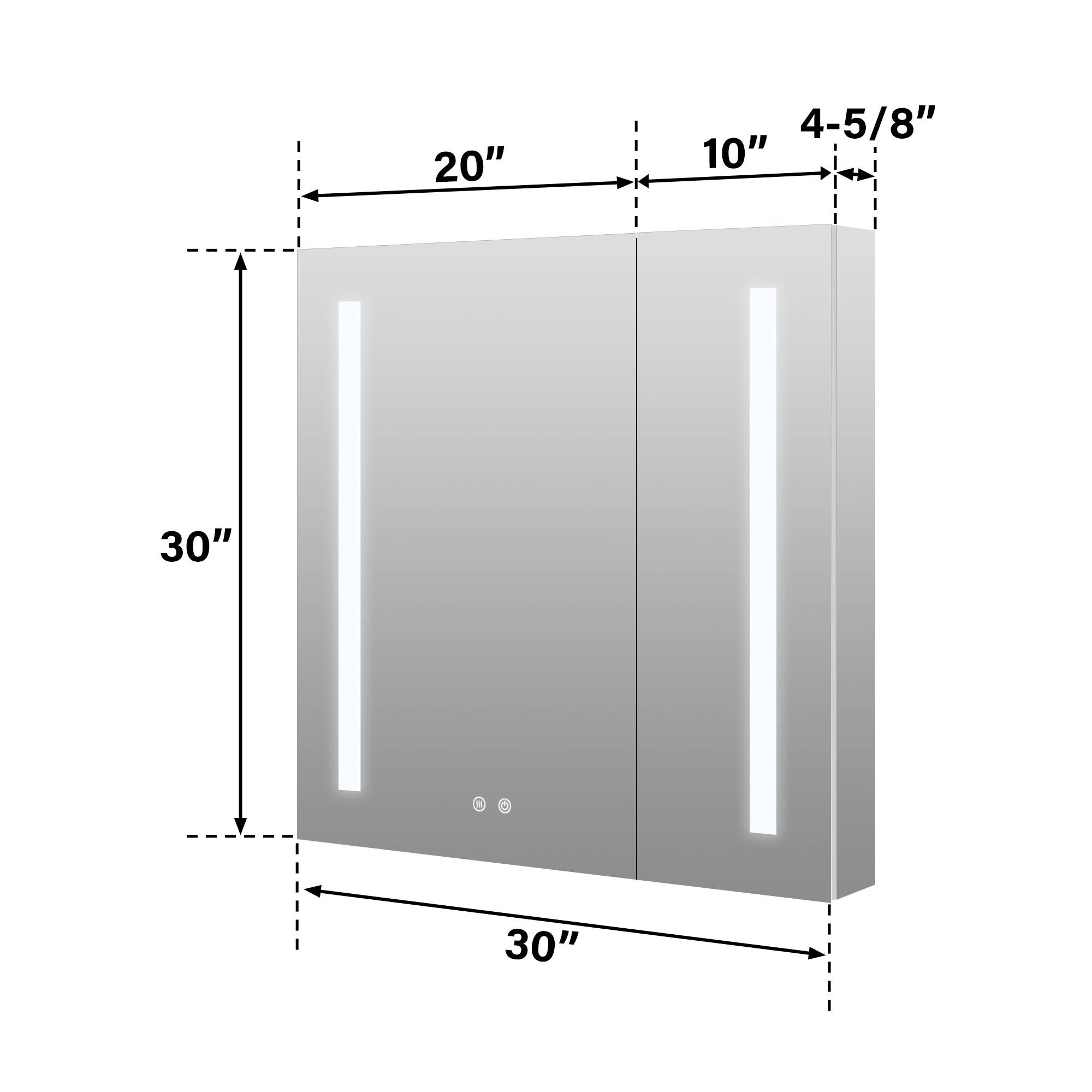 Forclover MEAM-VI3030 Bathroom-Medicine-Cabinets - View #15
