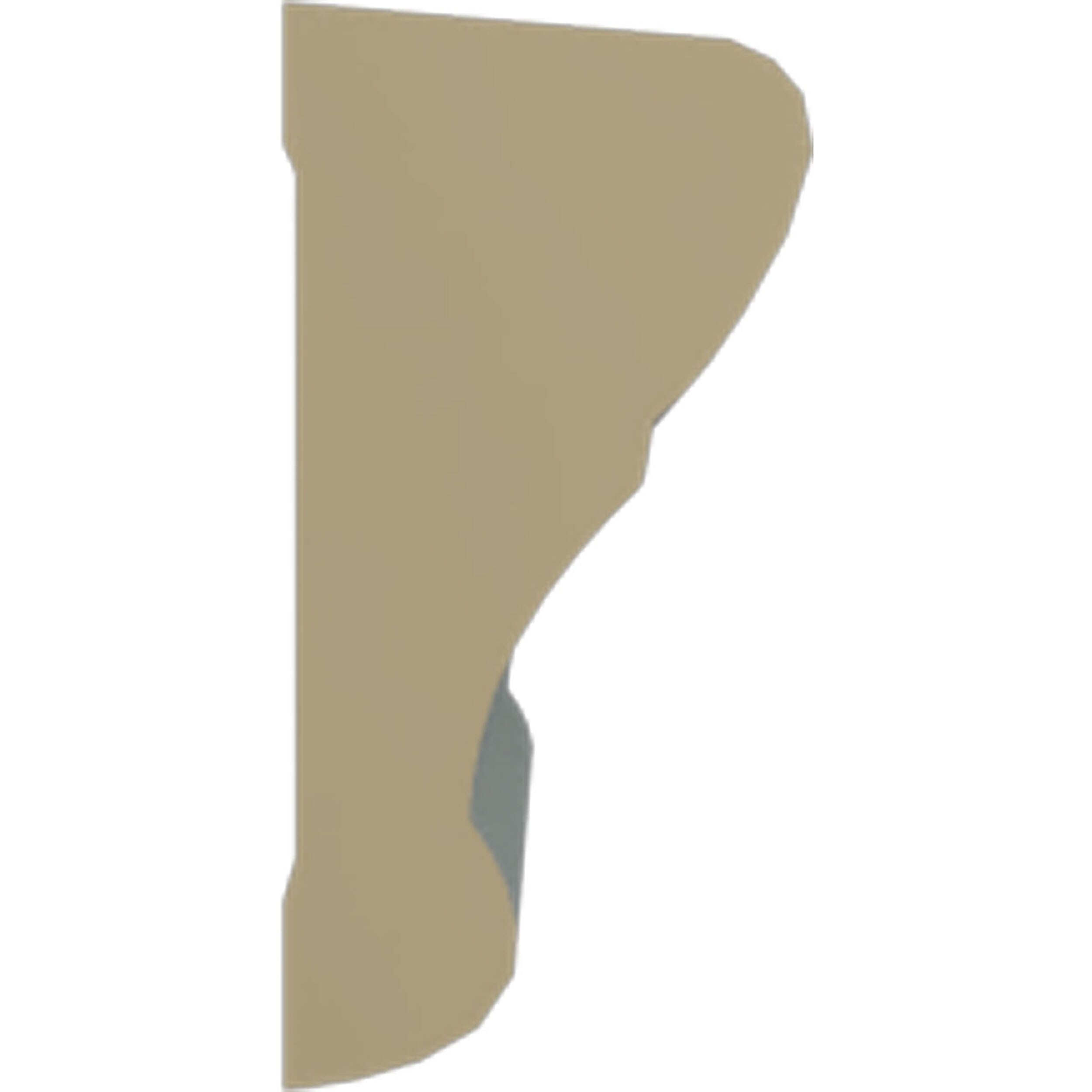 White Polyurethane Crown Panel Moulding, 94.5 Inches