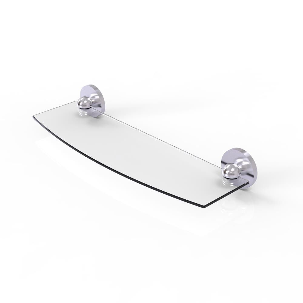 Allied Brass P1033/18-SCH Prestige Skyline Satin Chrome Wall mount Bathroom Shelf ( 18-in x 2.75-in x 5-in )