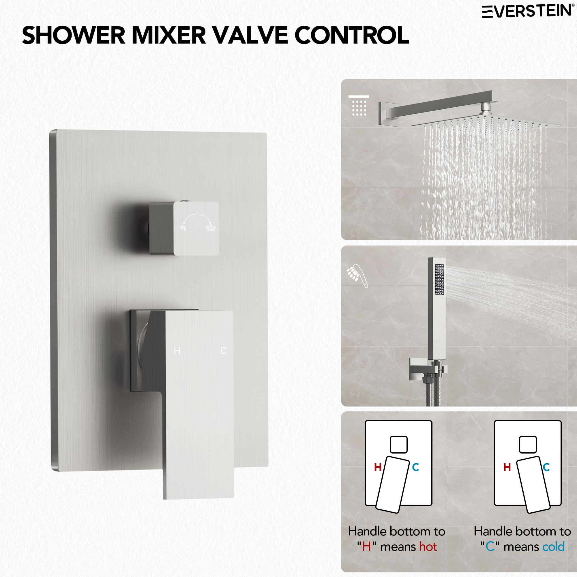 EVERSTEIN M6066NI-10BL Tub-Shower-Faucets - View #8