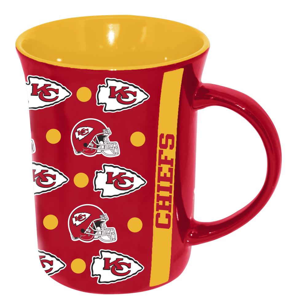 Kansas City Chiefs Coffee Mug 14oz Sculpted Relief Red - Sports Fan Shop