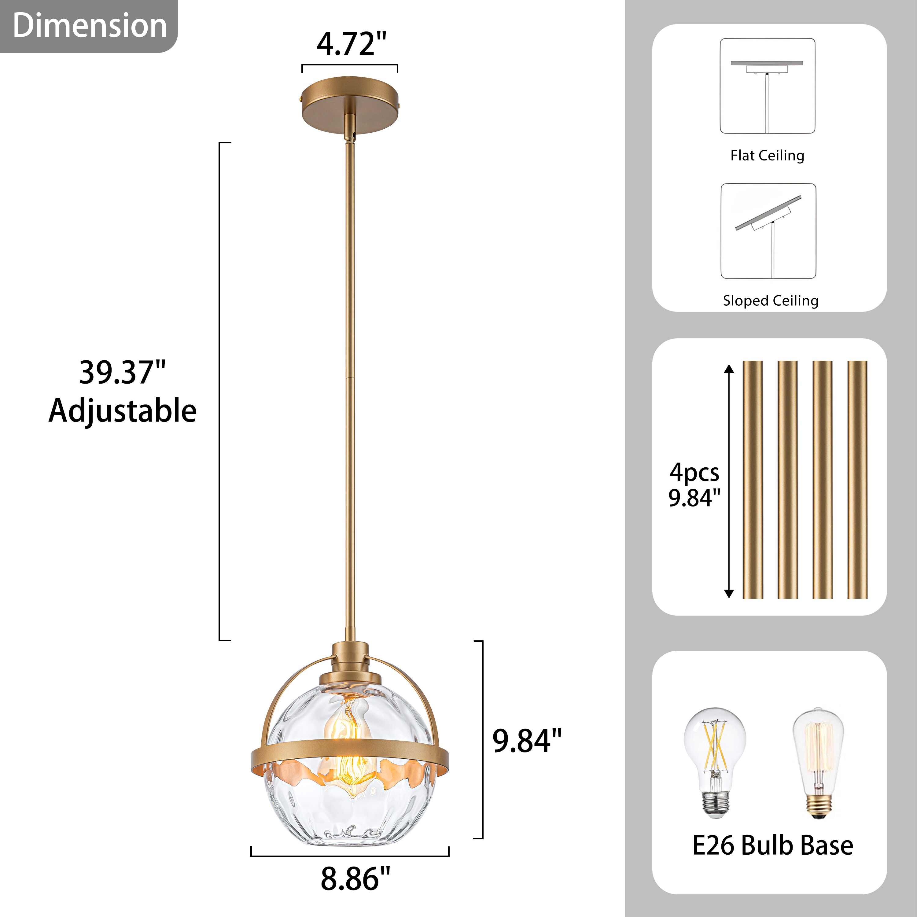 GoYeel ZP061GD01SW Pendant-Lights - View #6