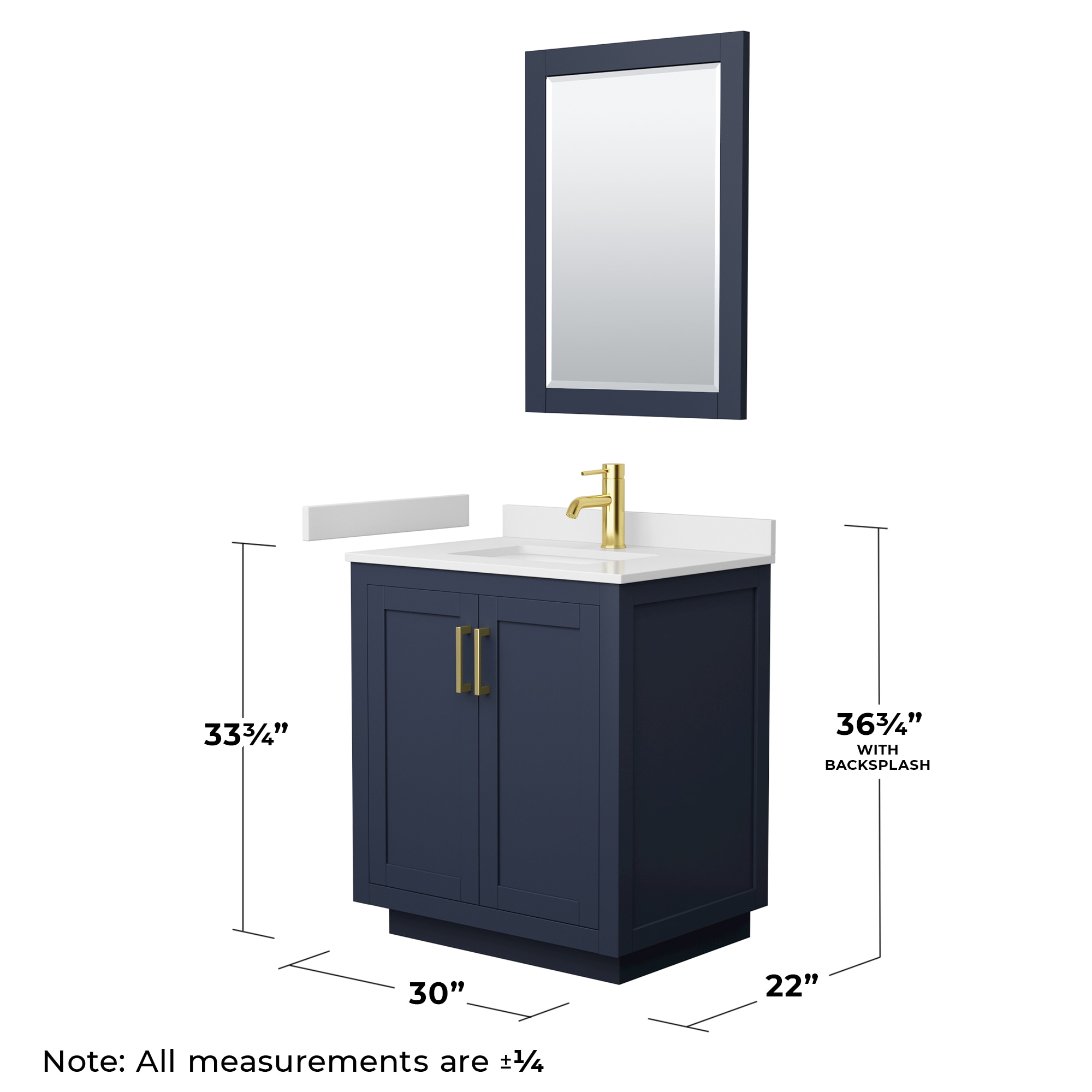 Wyndham Collection WCF292930SBLWCUNSM24 Bath-Vanity-Combo - View #6