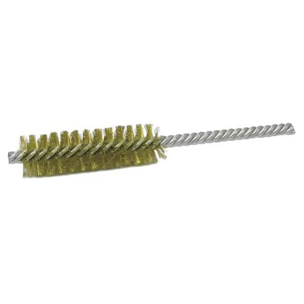 Weiler  Single Spiral Tube Wire Brush Brass 1/2 PK10 93851