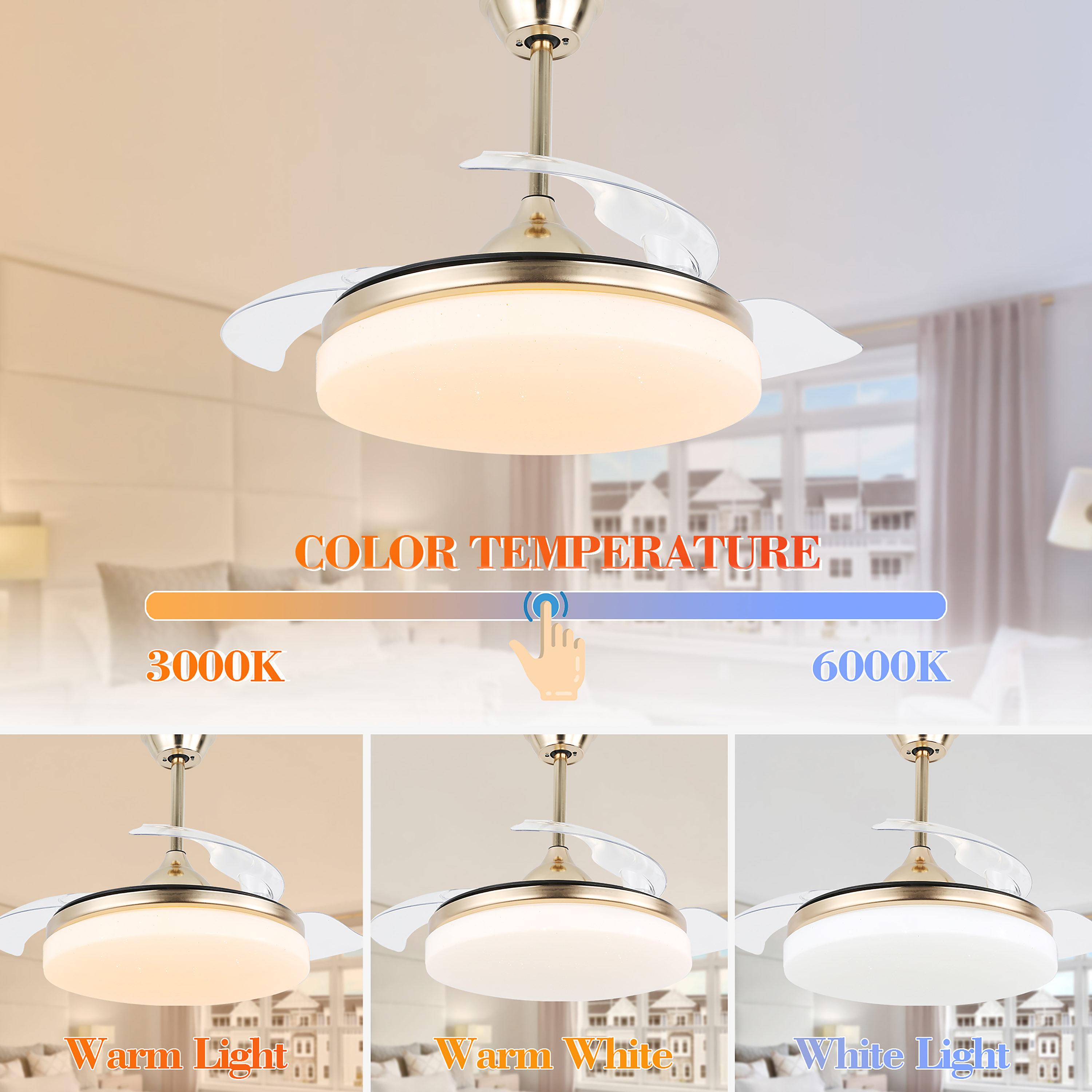 Bella Depot DC4263-G Ceiling-Fans - View #6