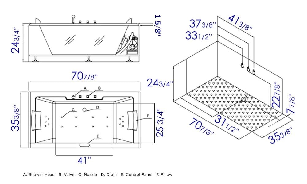 EAGO AM196ETL bathtubs - View #5