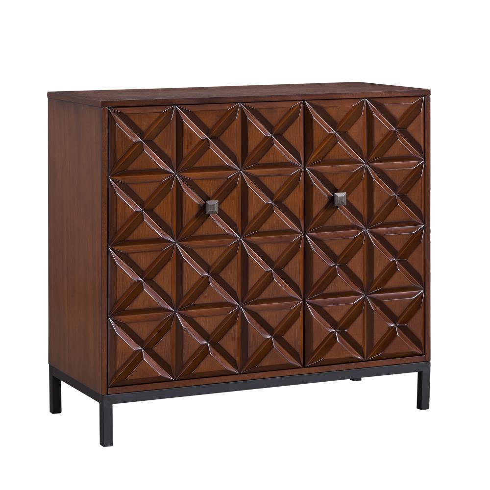 Boston Loft Furnishings ATG6601 Nila Transitional Brown Wood Rubberwood Sideboard