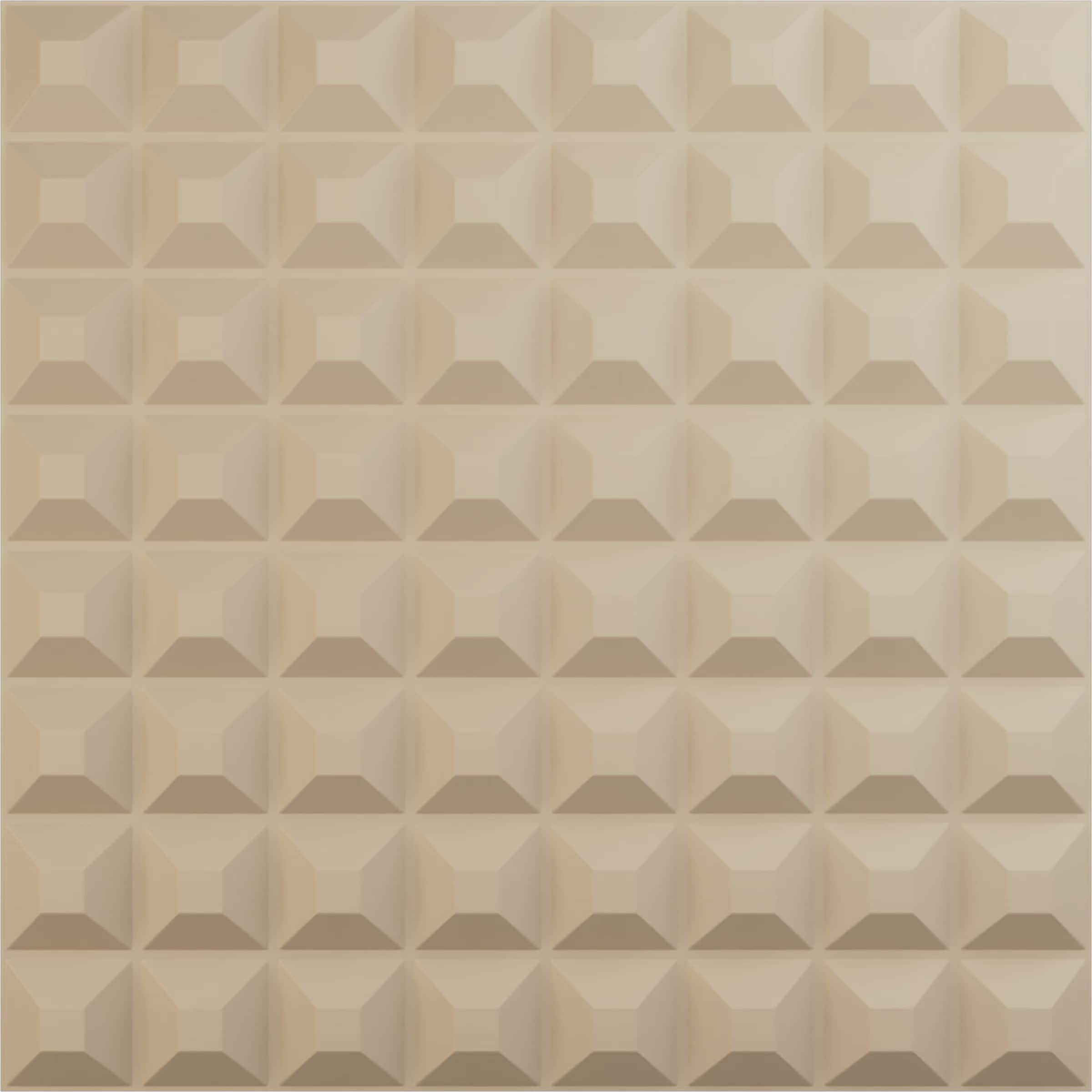 Ekena Millwork WP20X20BRGBE-CASE-12 19-5/8-in x 19-5/8-in Embossed Paintable/Stainable Brown/Tan PVC Wall Panel ( 12 -Pack, Covers 32.04-sq ft )