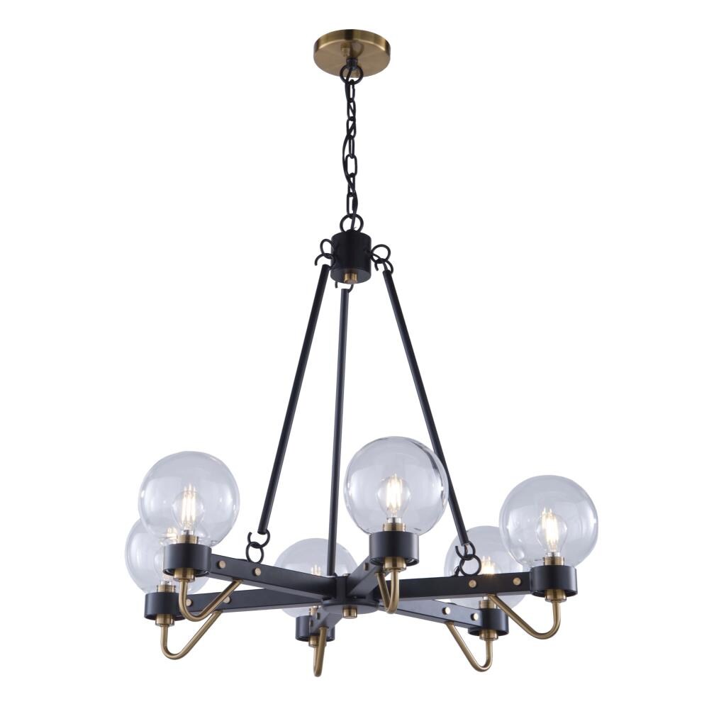 ARTCRAFT AC11426CL Chelton 6-Light Matte Multiple Colors Transitional Dry rated Chandelier