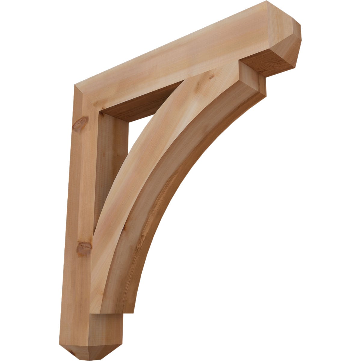 Ekena Millwork BKT06X36X40THR04SWR Thorton craftsman smooth 5-1/2-in x 36-in x 40-in Western red cedar Brown Wood Standard bracket