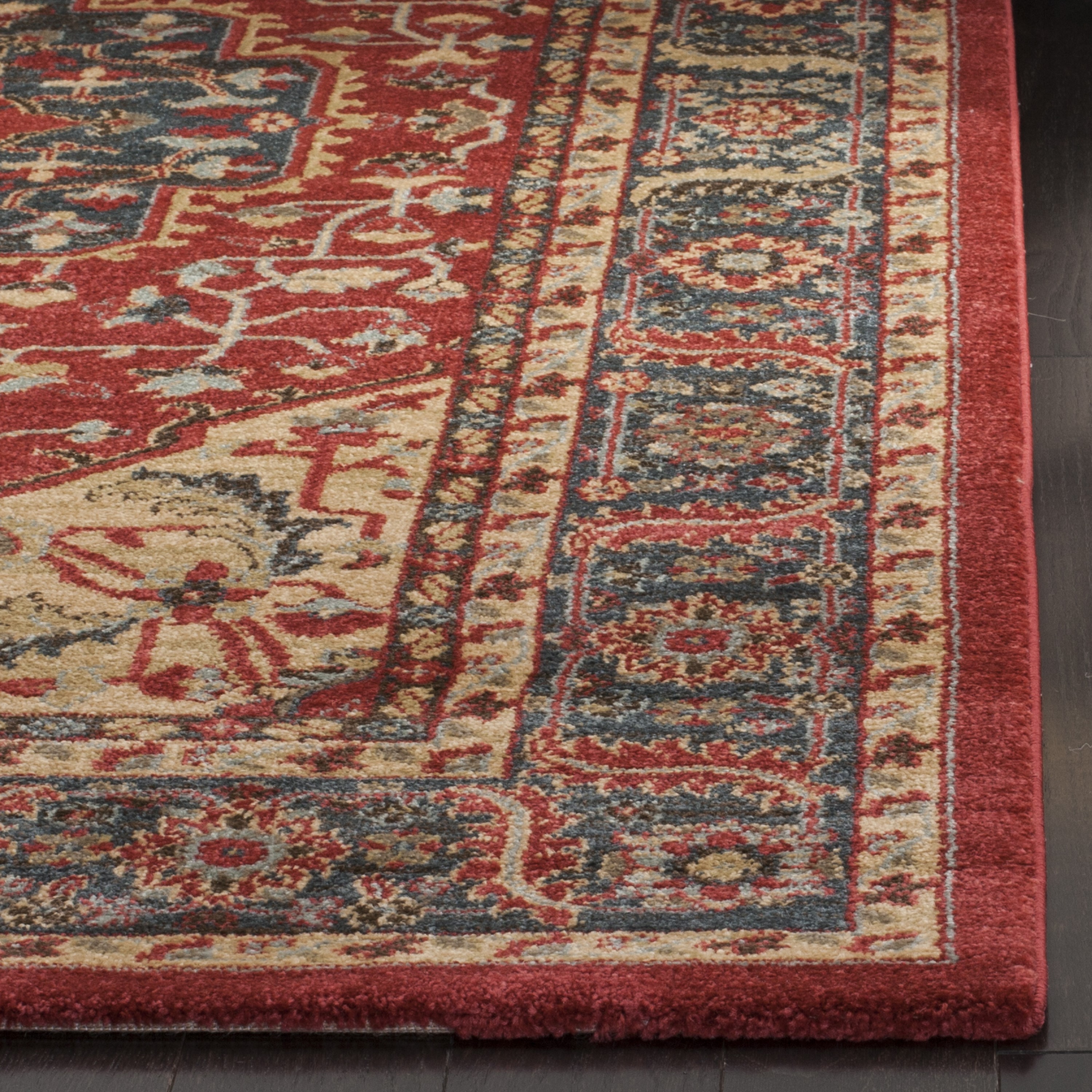 Tufted Handmade Reversible Rectangular 9' x 12' Easy-Care Red Rug