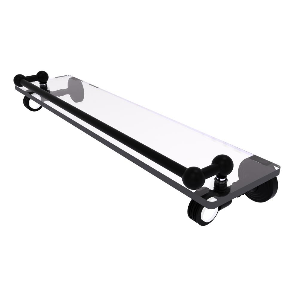 Spa Black Chrome Bathroom Shelf (162DBL)