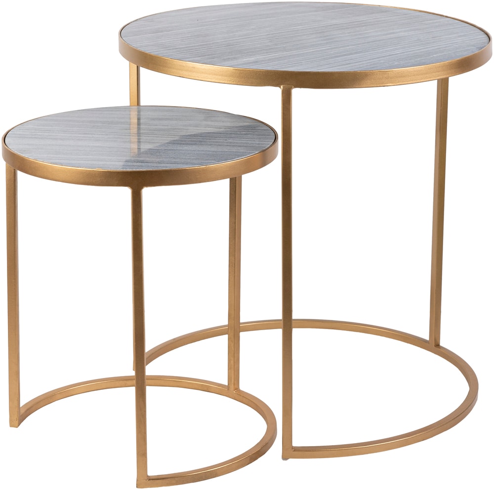 Surya HTS004-SET Hearthstone HTS-004 Nesting Table Set of 2