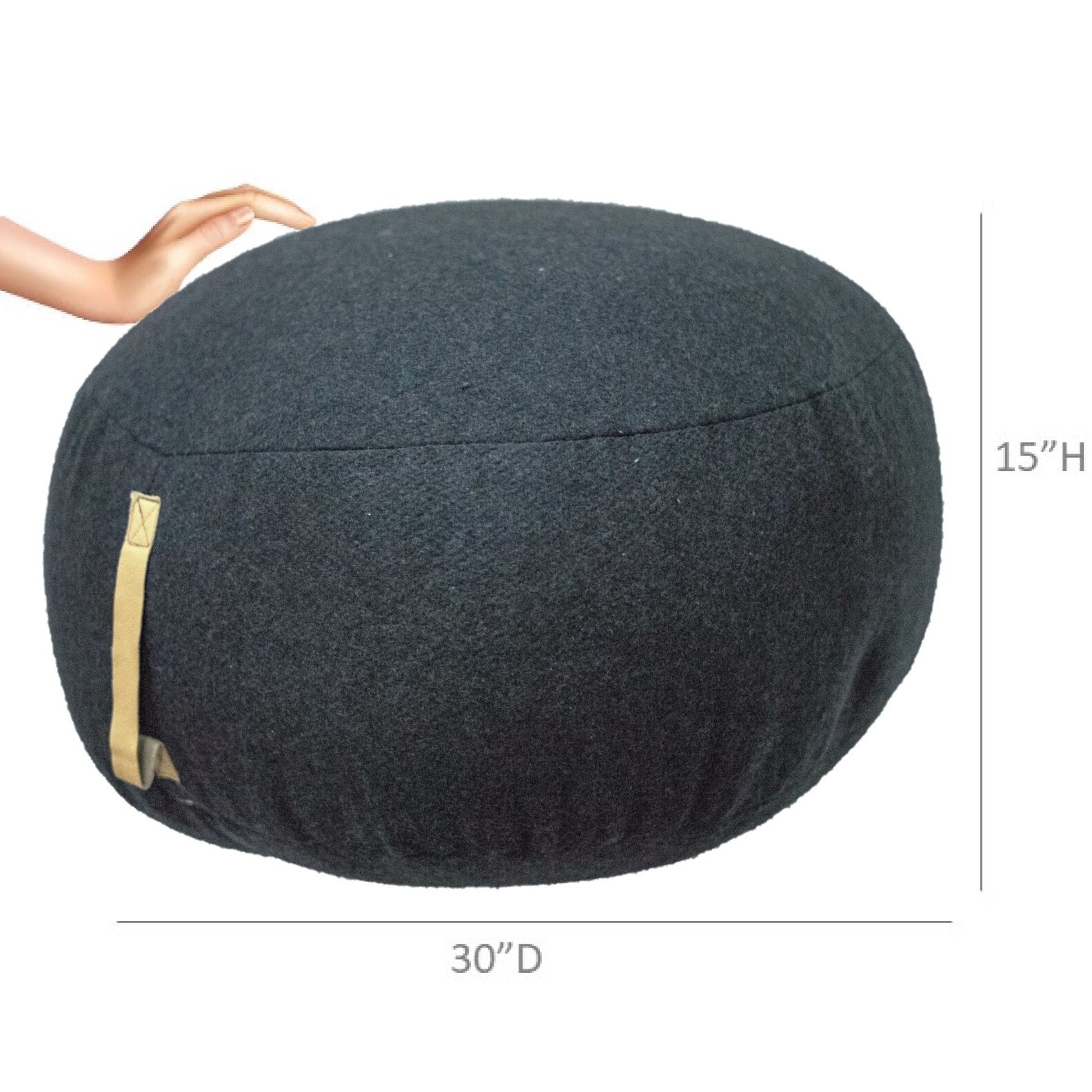 AANNY Designs JJS01163 Indoor-Ottomans - View #3