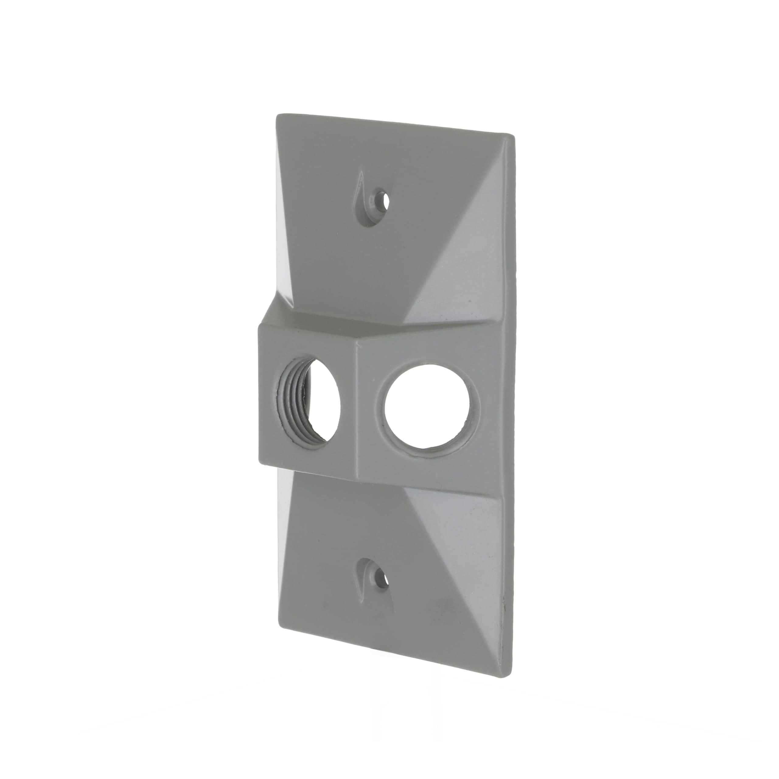 BELL Hub- 5189-0 Weatherproof Three-Hole Rectangular Cover Gray #5189-0