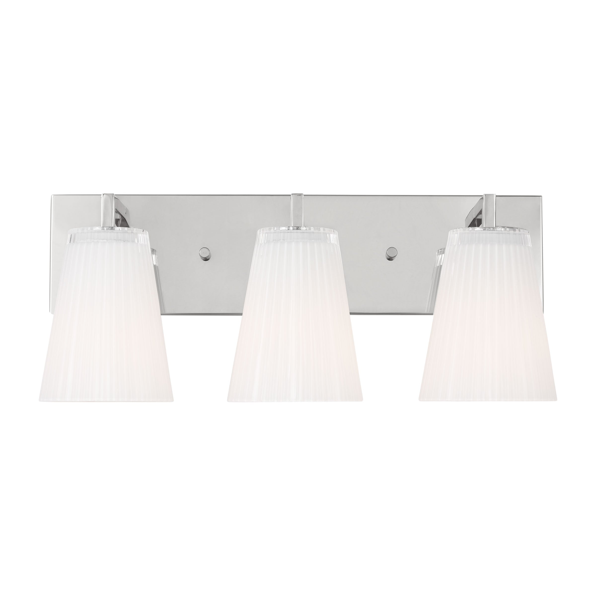 Generation Lighting GLV1103CH Upson 18-in 3 -Light Polished Chrome Modern/contemporary Vanity light