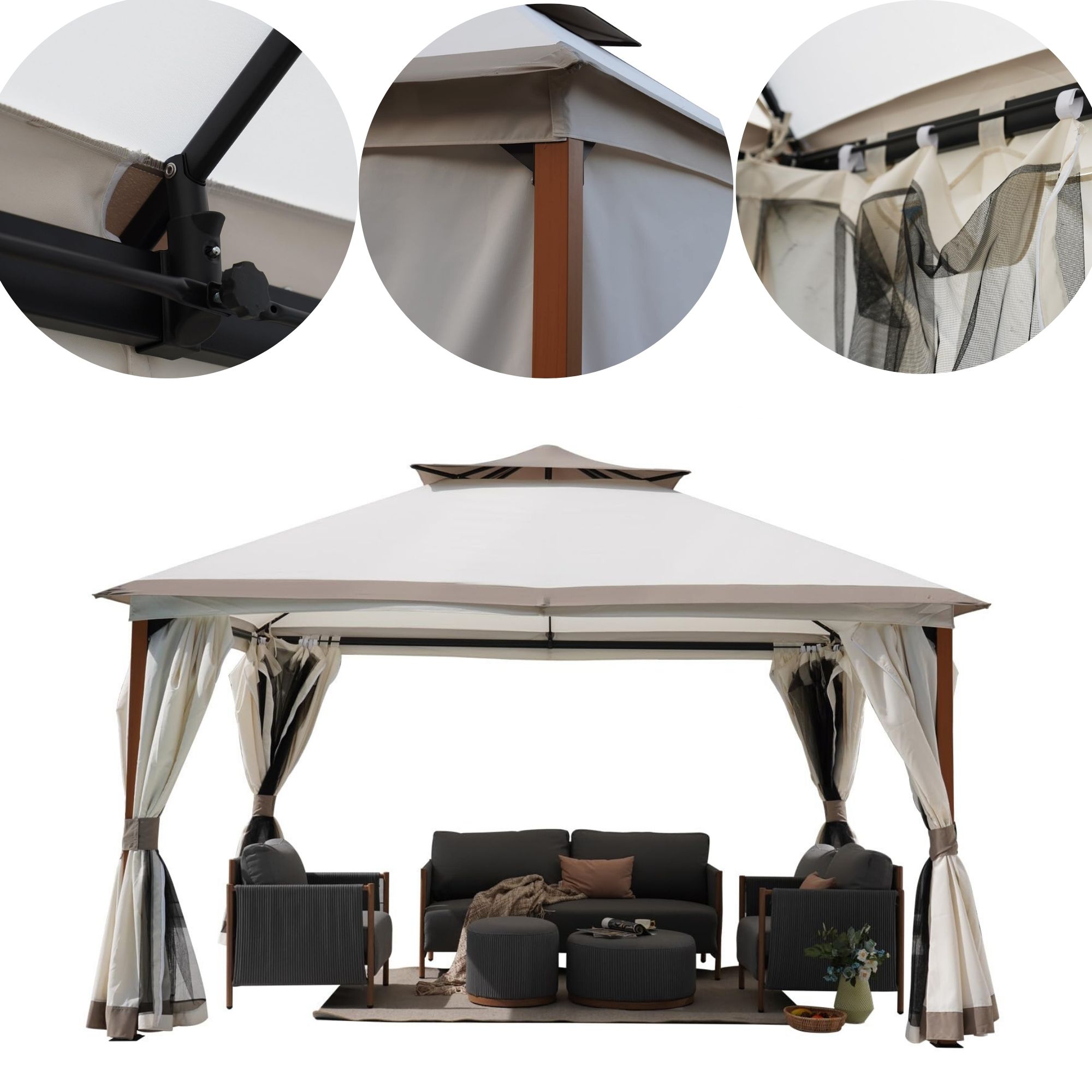 Mondawe MO8440231000001 Wood-Resin-Gazebos - View #7