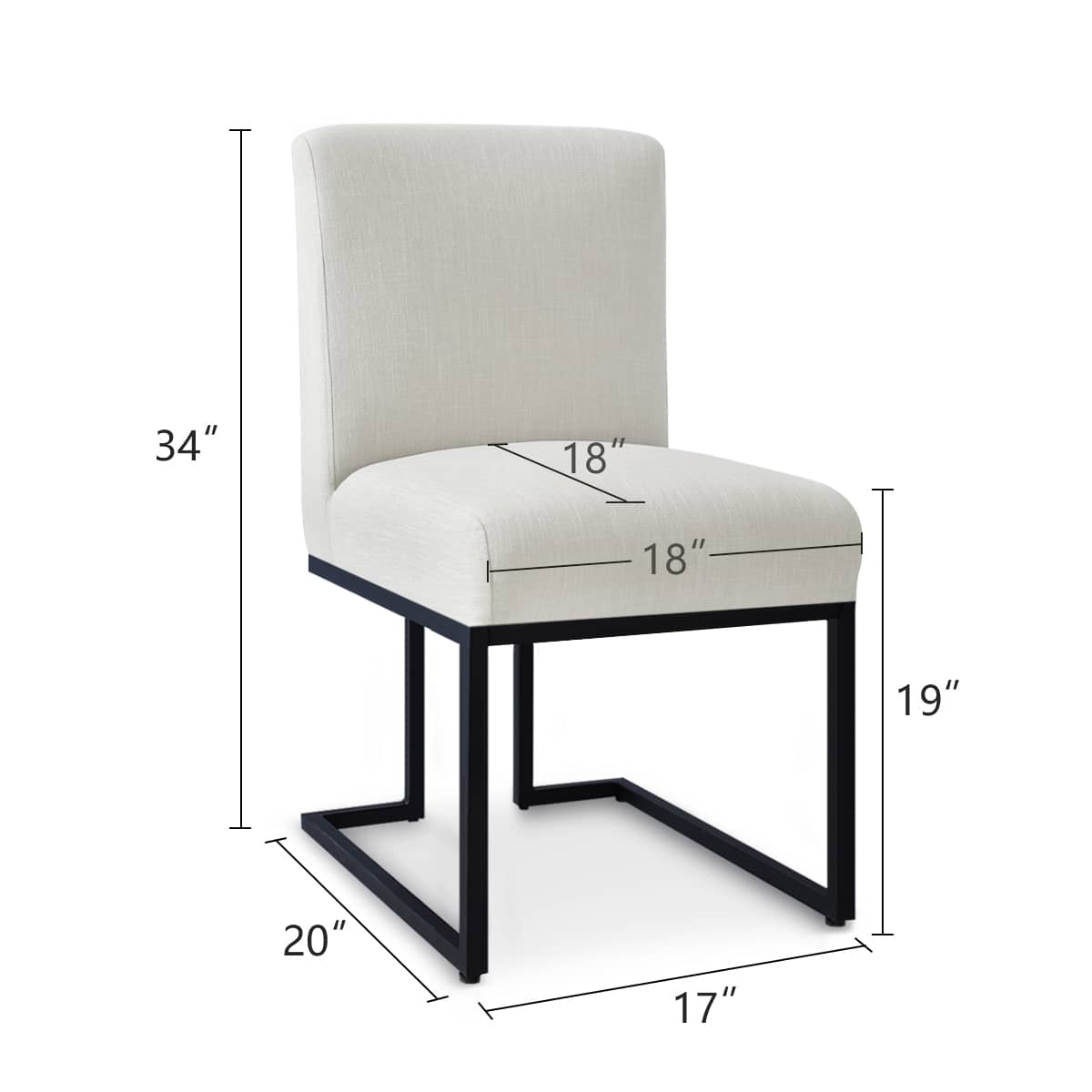 Maison Boucle MASON-CHAIR CREAM Dining-Chairs - View #3