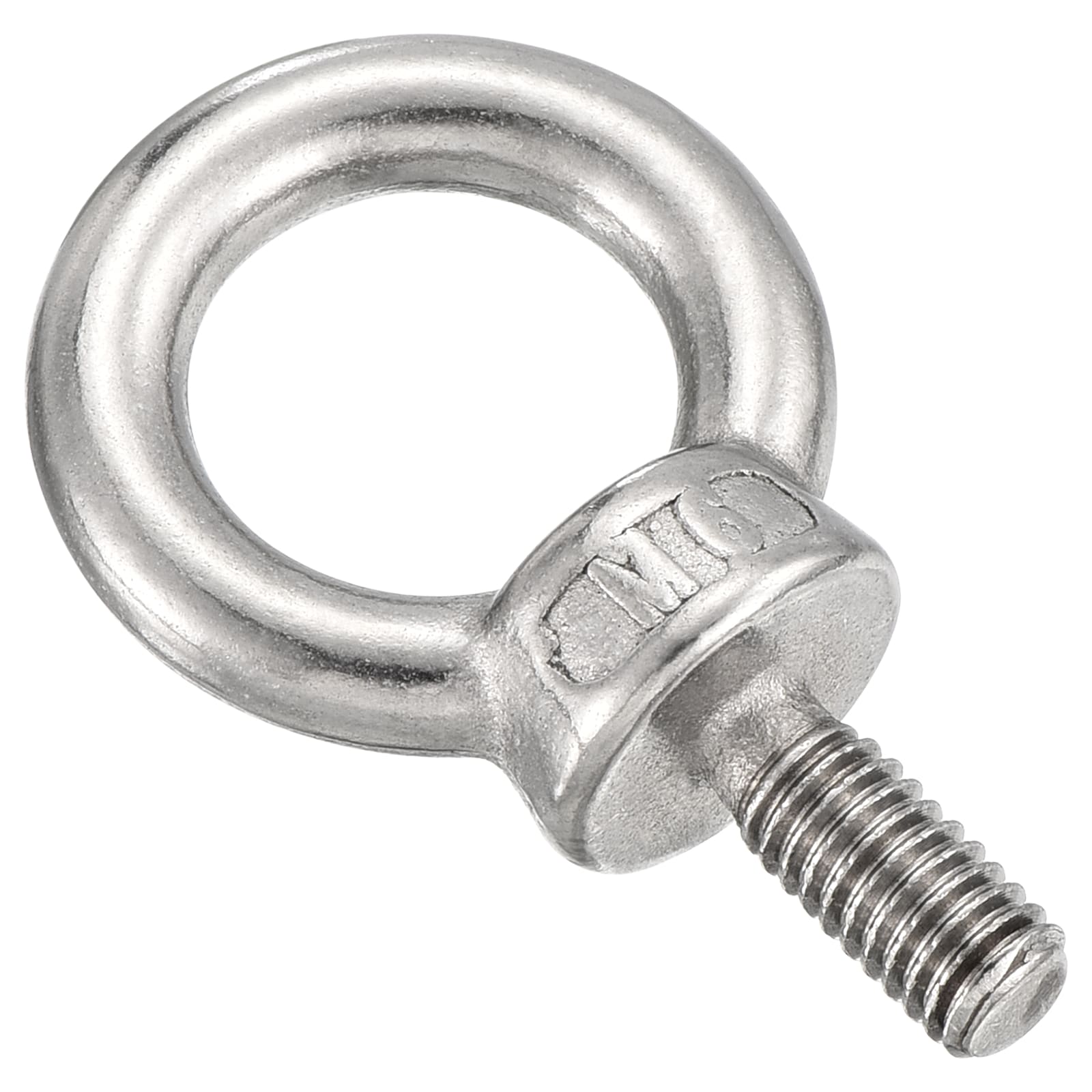 Unique Bargains Shoulder Eye Bolt (M6x14mm) 20pcs 304 Stainless Steel Machinery Lifting Ring Threaded Eye Bolt - for Load Hoisting Silver #S26072900UX4636