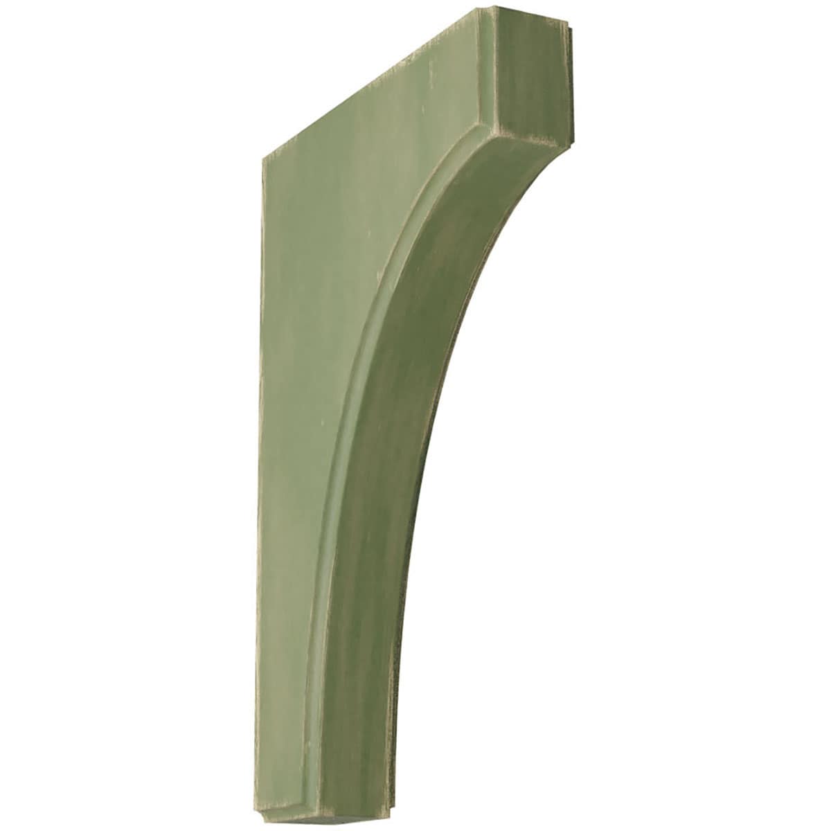 Ekena Millwork BKTWD02X08X12CVGR Clarksville 1-3/4-in x 8-in x 12-in Rubberwood Green Wood Standard Bracket