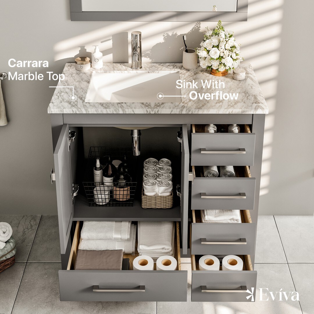 Eviva TVN414-36X18GR Bath-Vanity-Combo - View #3